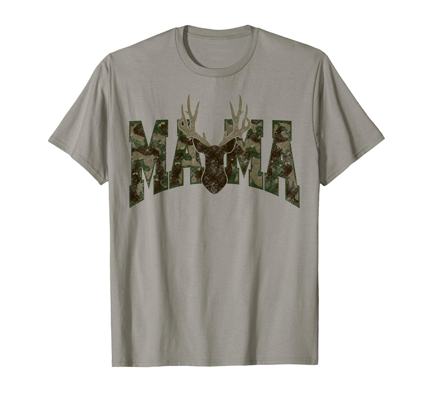 Camo Mama Mom Deer Antler Hunting Season Hunter Wife Women T-Shirt