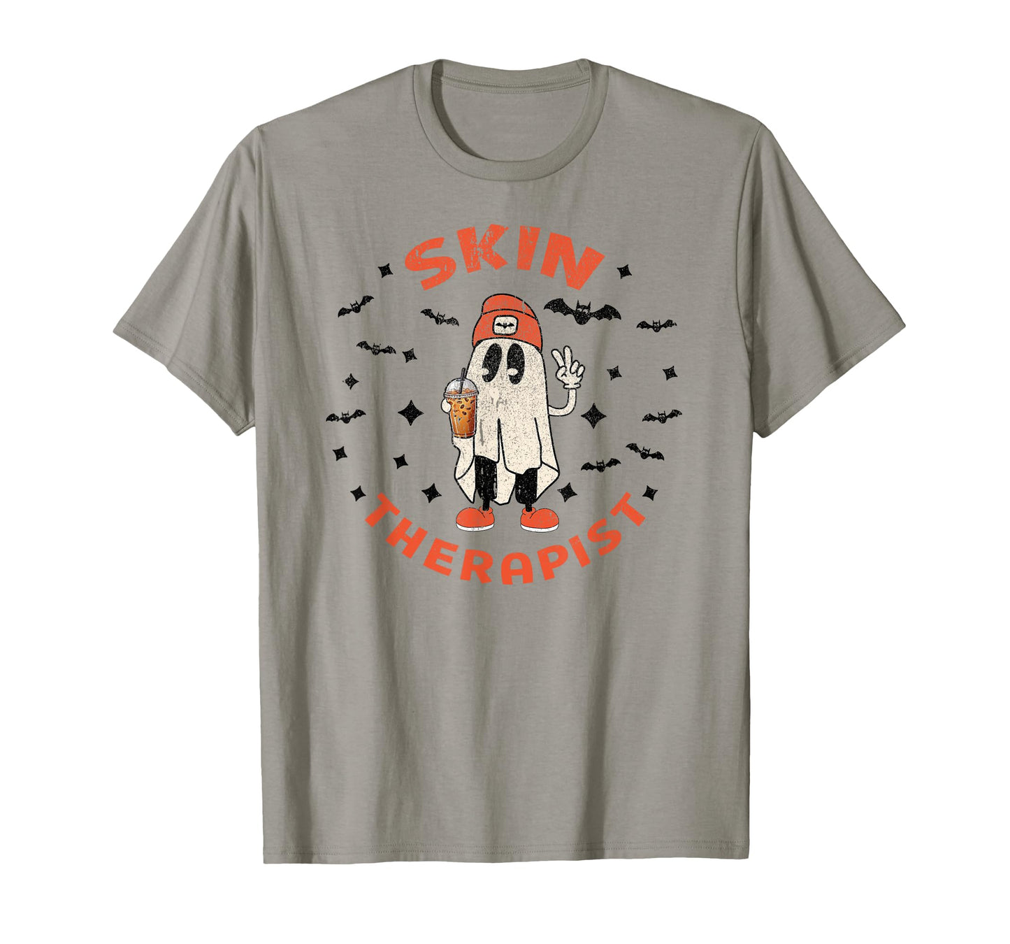 Halloween Esthetician Cosmetology Dermatology Ghost Fall T-Shirt