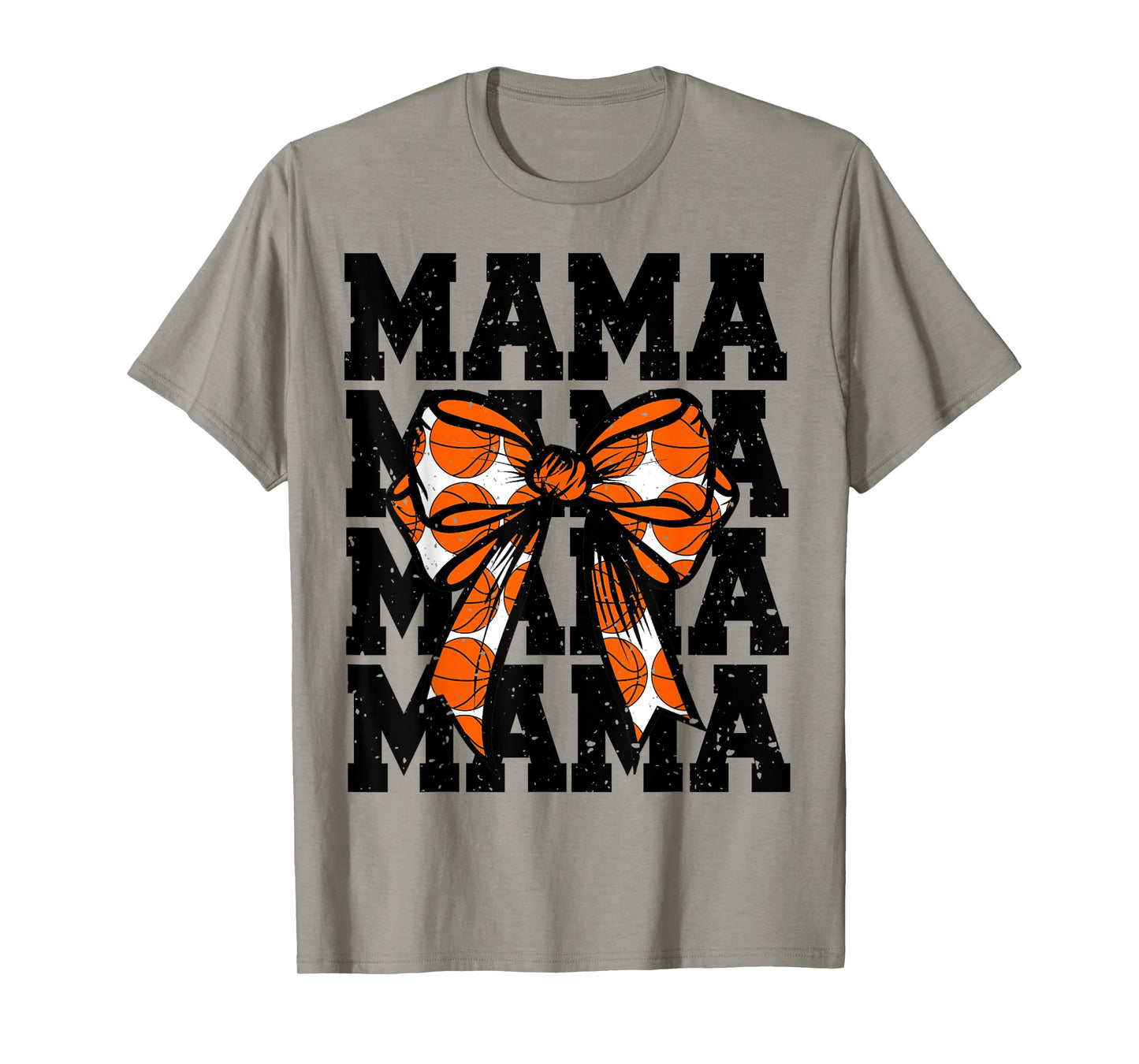 Basketball Mom Player Coquette Bow Game Day Team Lover Mama T-Shirt