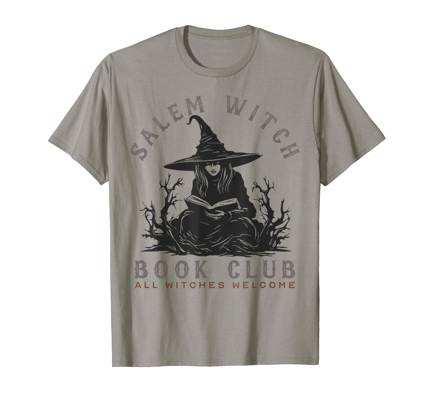 Salem Witch Book Club All Witches Welcome Spooky Halloween T-Shirt