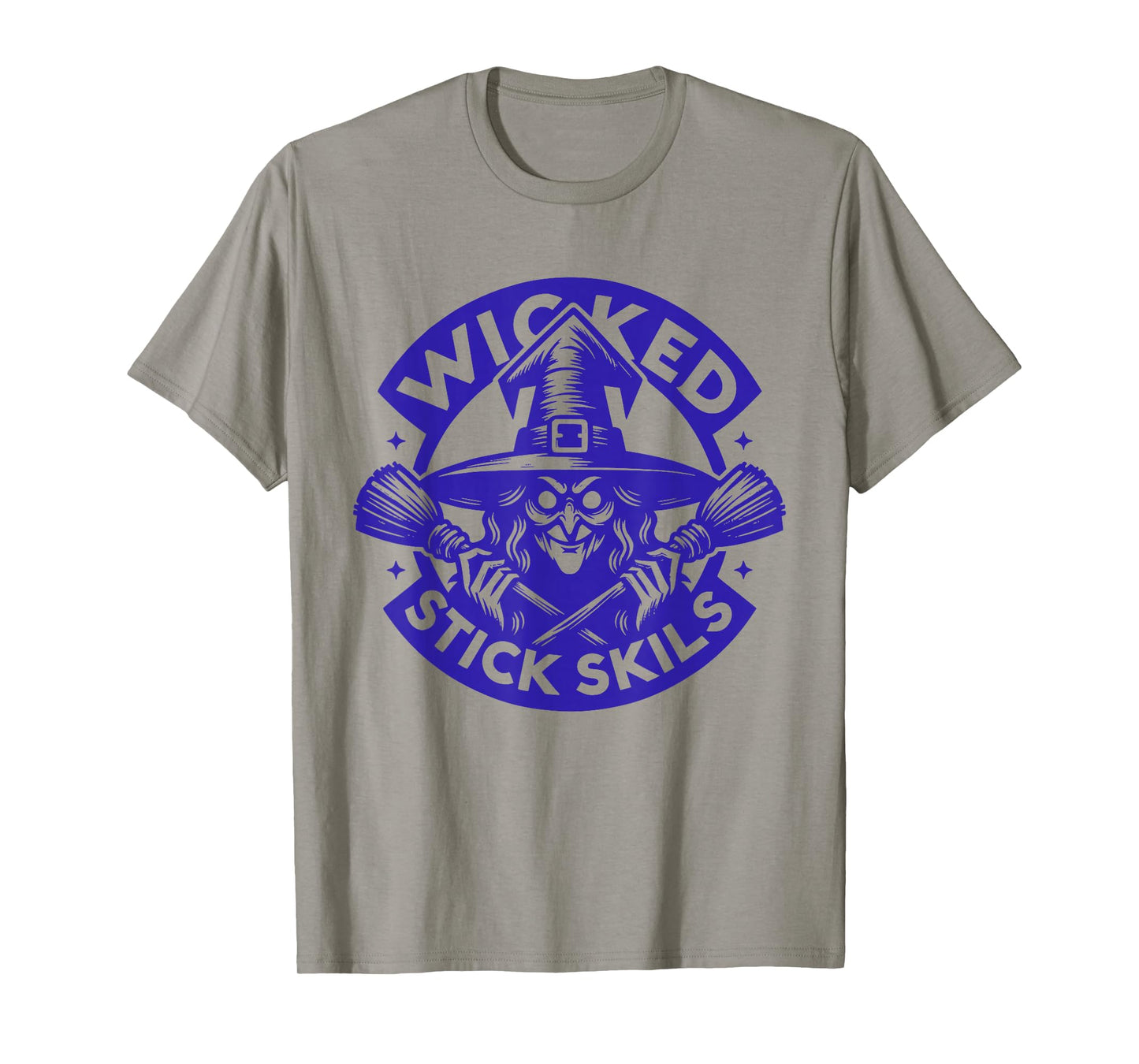 Halloween Witch Broom Wicked Stick Skills T-Shirt