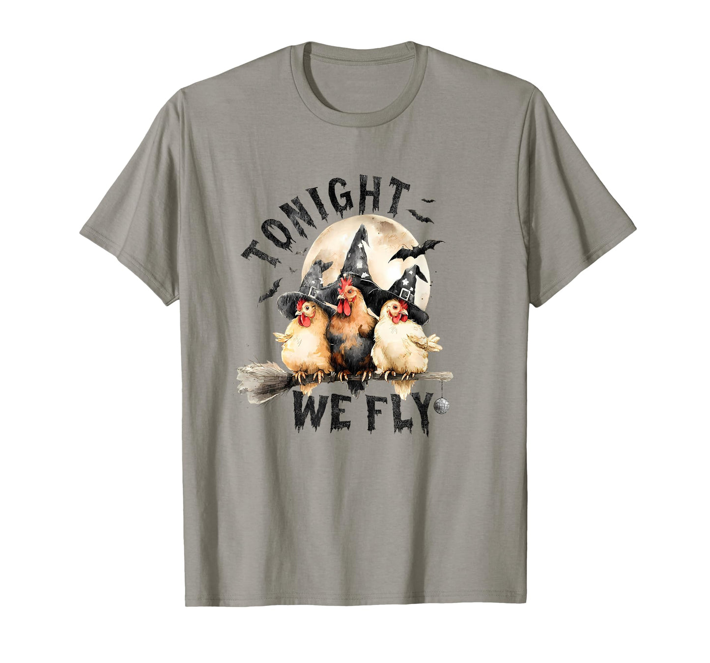 Tonight We Fly Funny Chicken Spooky Season Farm T-Shirt