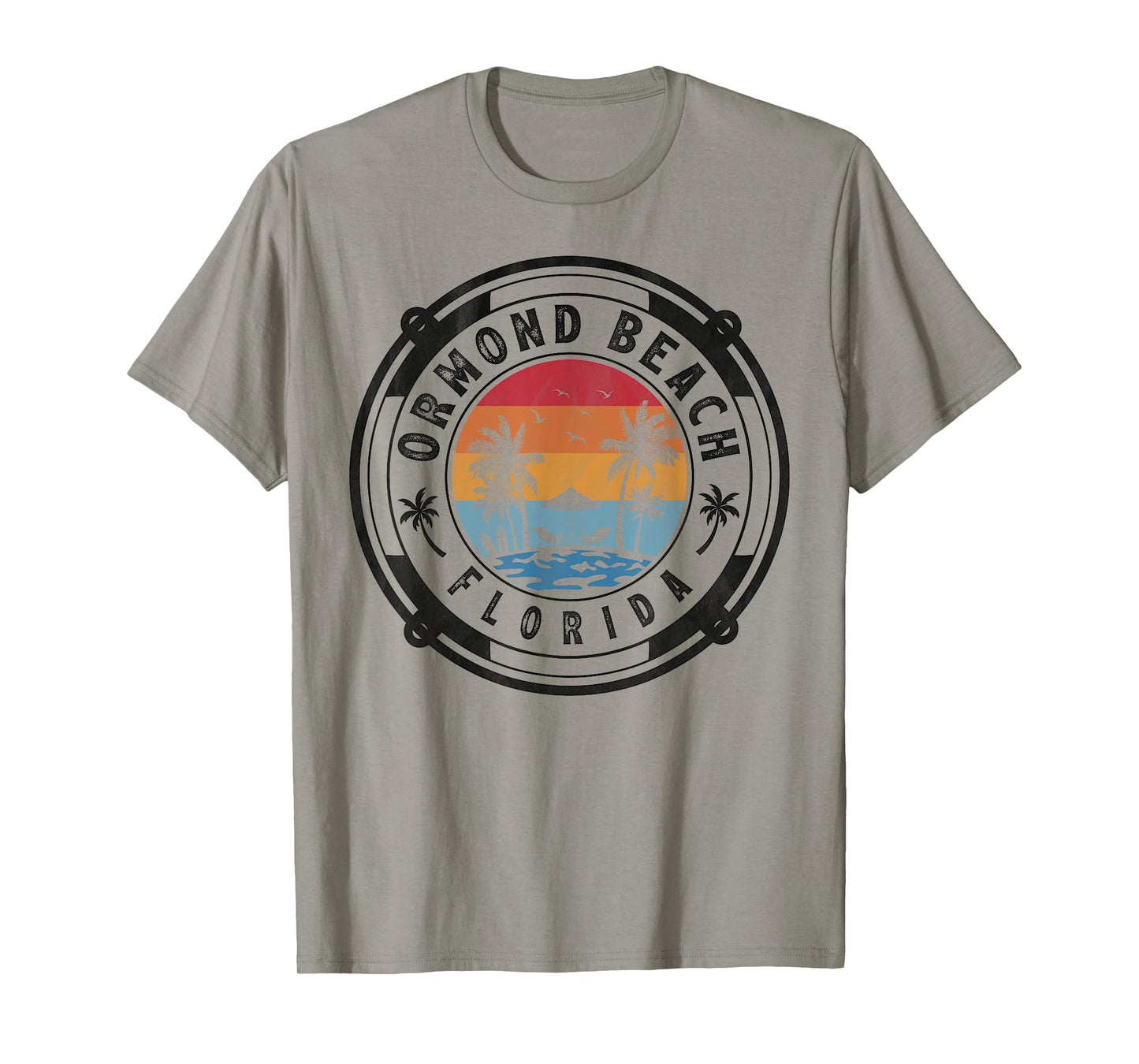 Ormond Beach Florida Summer Vacation Vintage Sunset T-Shirt