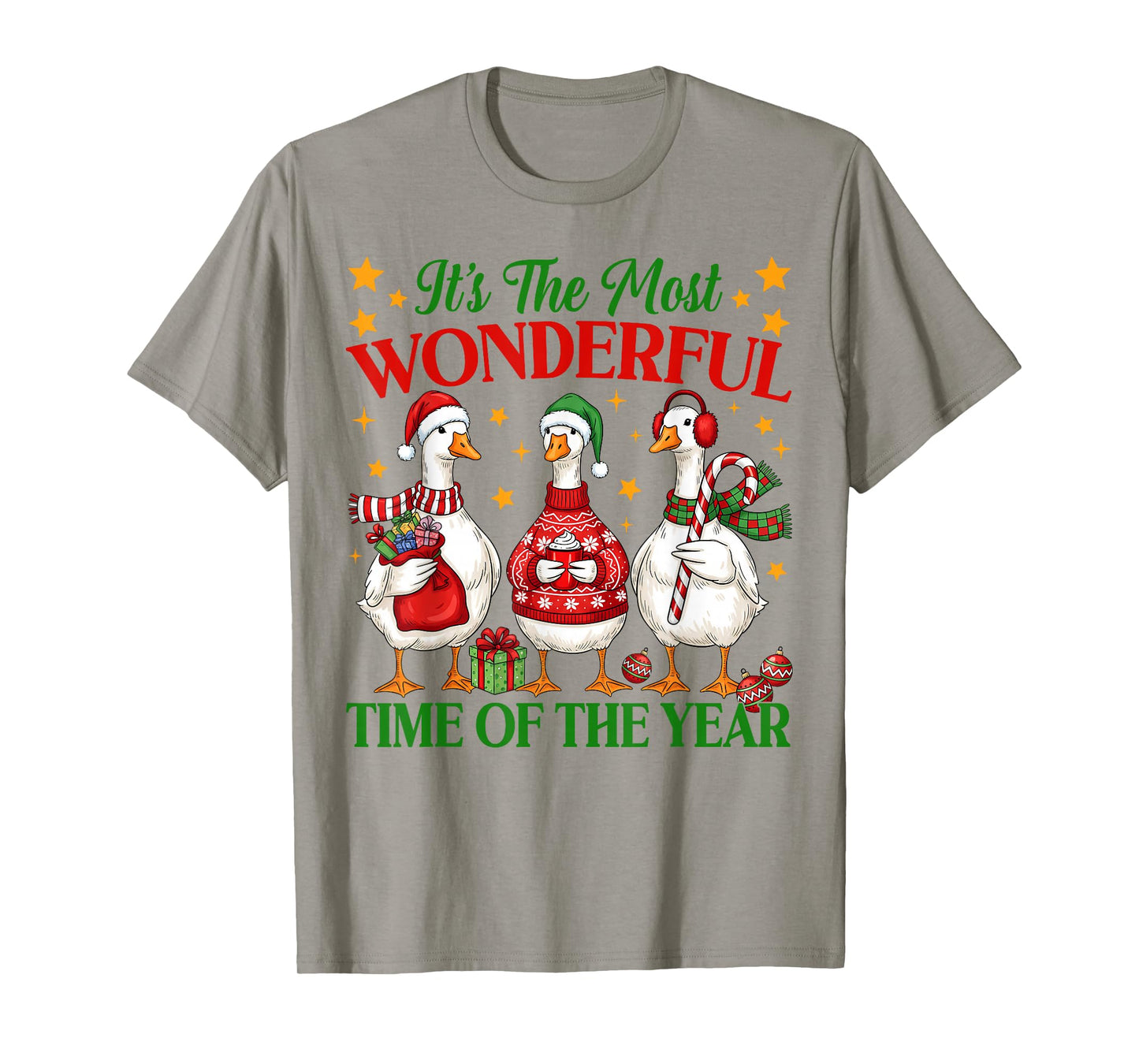 It's The Most Wonderful Time of The Year Christmas Goose T-Shirt