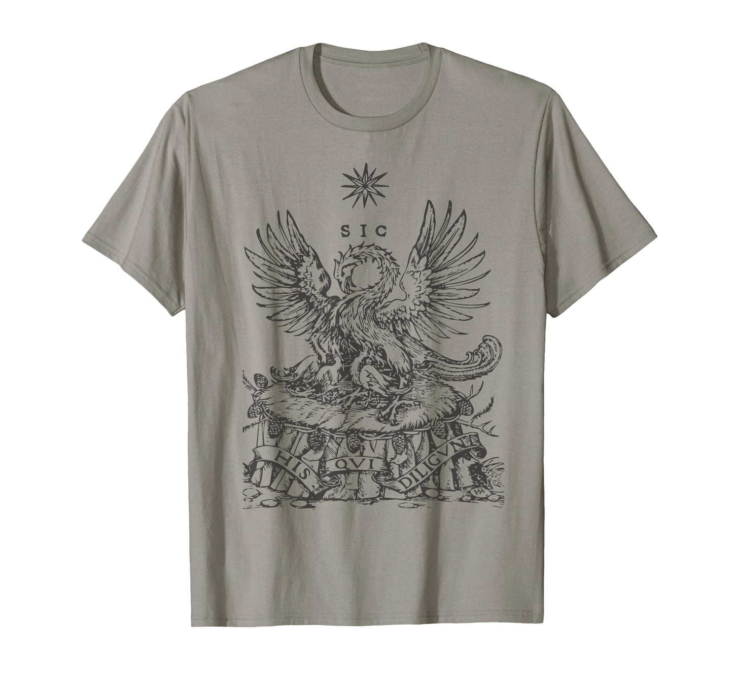 Pelican Traditional Latin Mass Catholic Symbols Woodcut T-Shirt