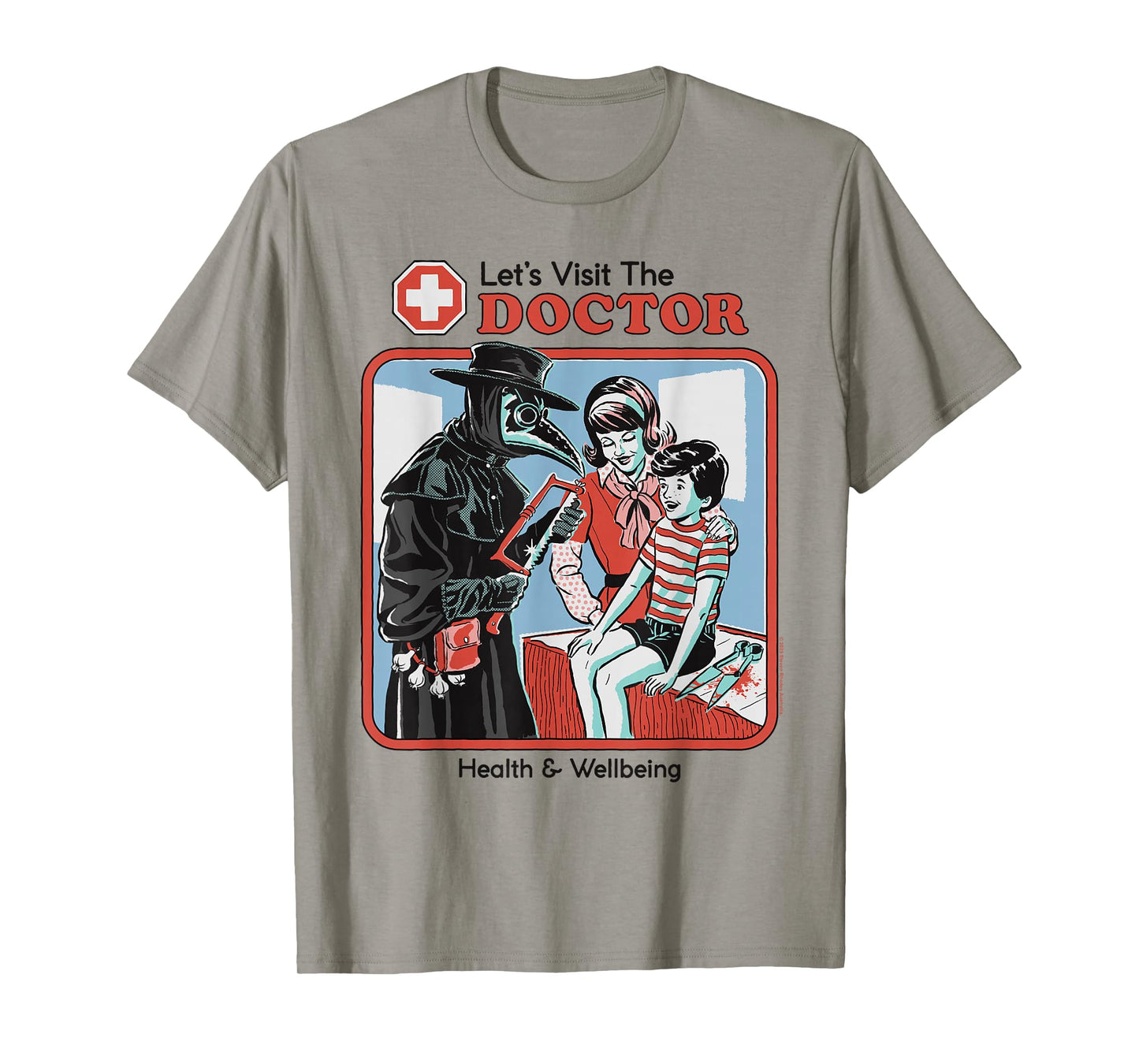 Let's Visit the Doctor Plague Retro Funny Adult Humor T-Shirt