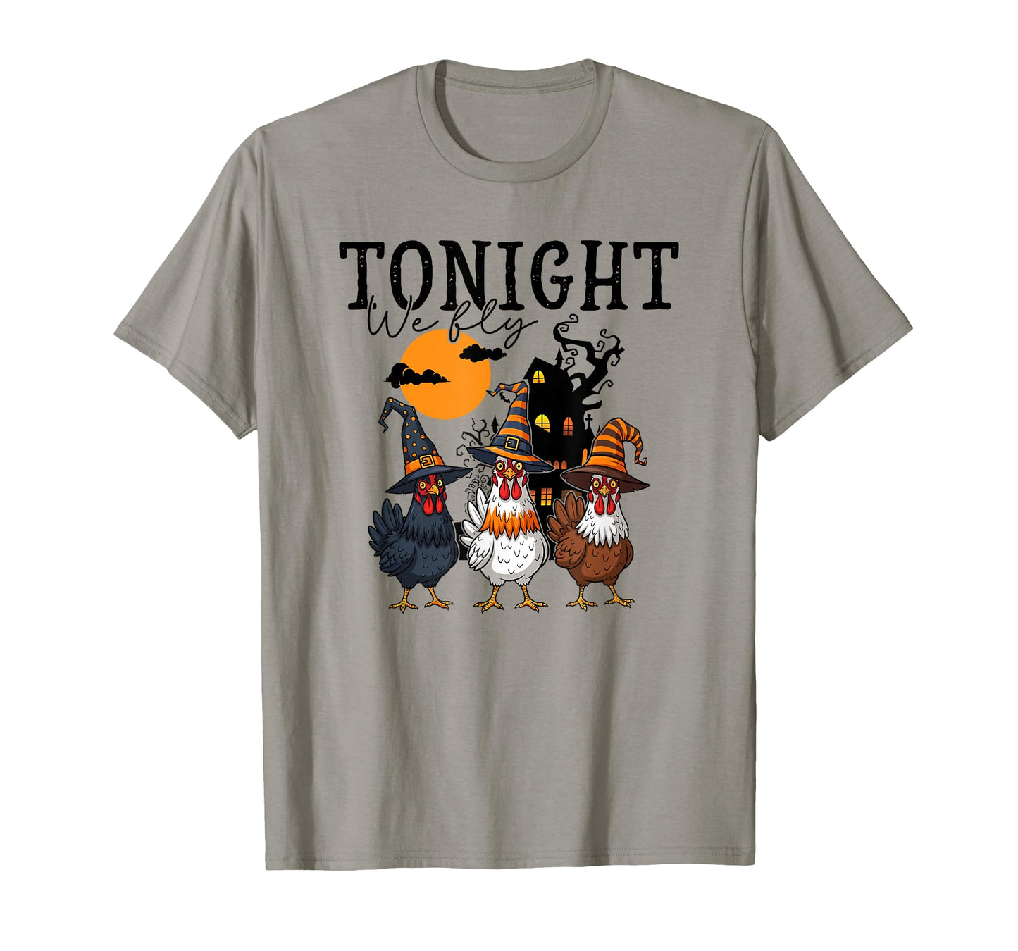 Tonight We Fly Funny Chicken Spooky Season Farm Halloween T-Shirt