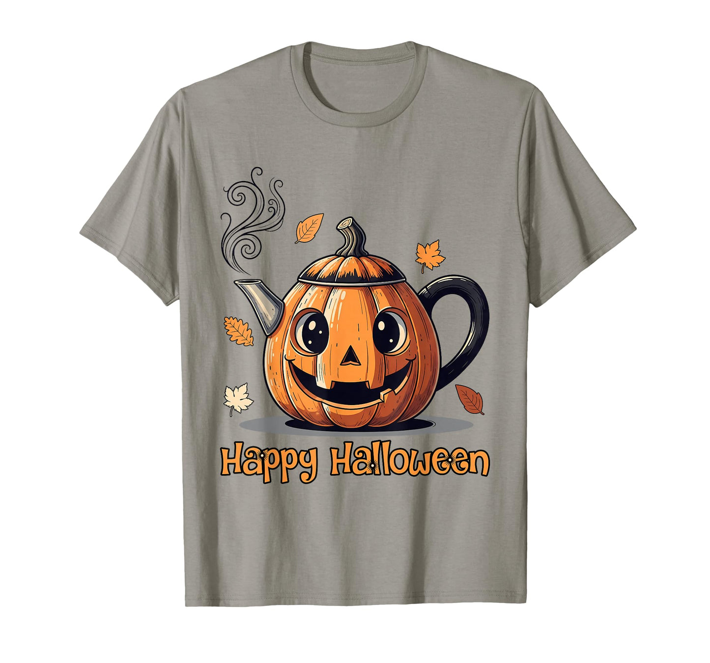 Cute Halloween Pumpkin Coffee Mug Latte Scary Face T-Shirt