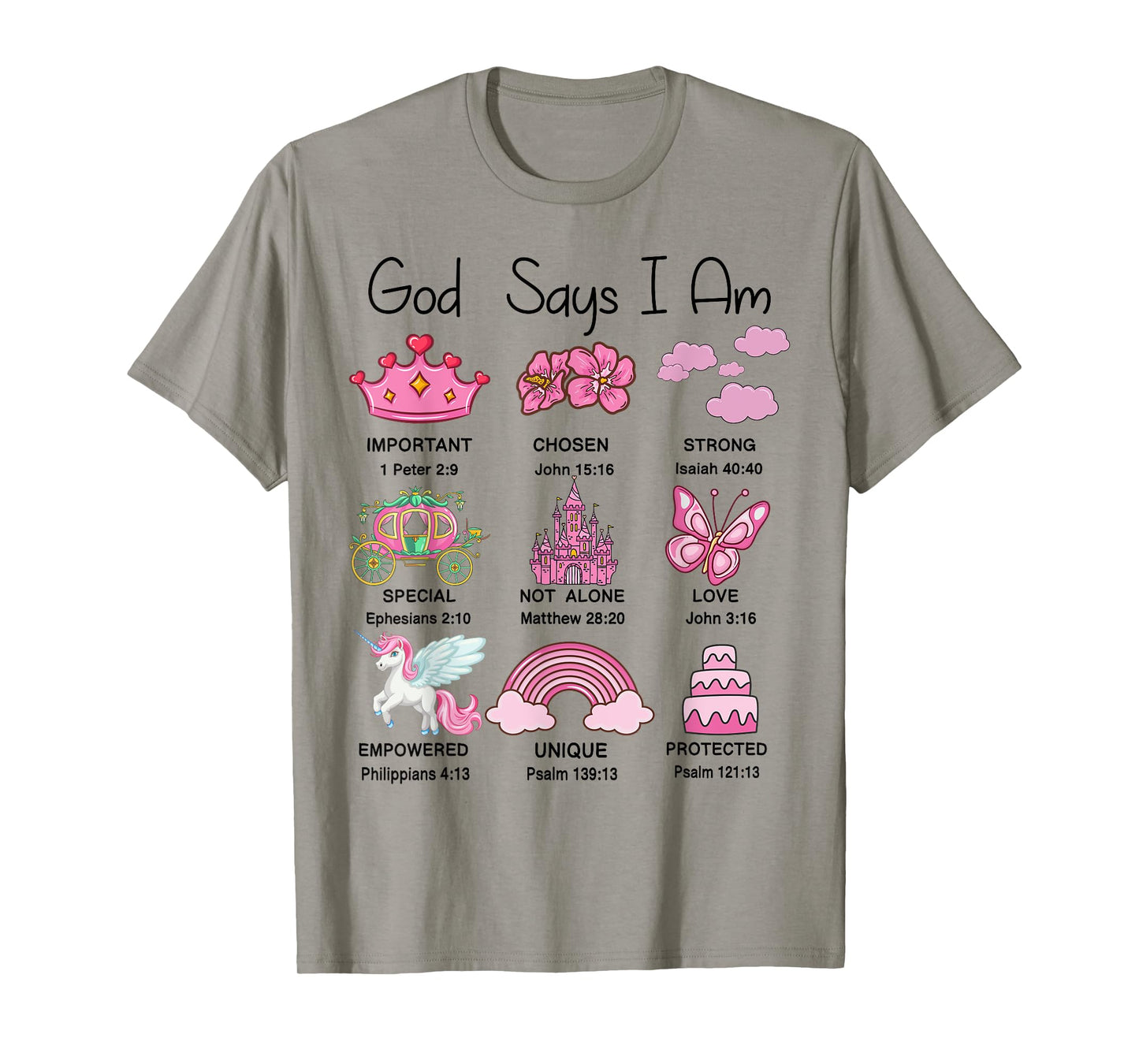 Christian God Say I Am Princess Cute Jesus Teen Girl Toddler T-Shirt