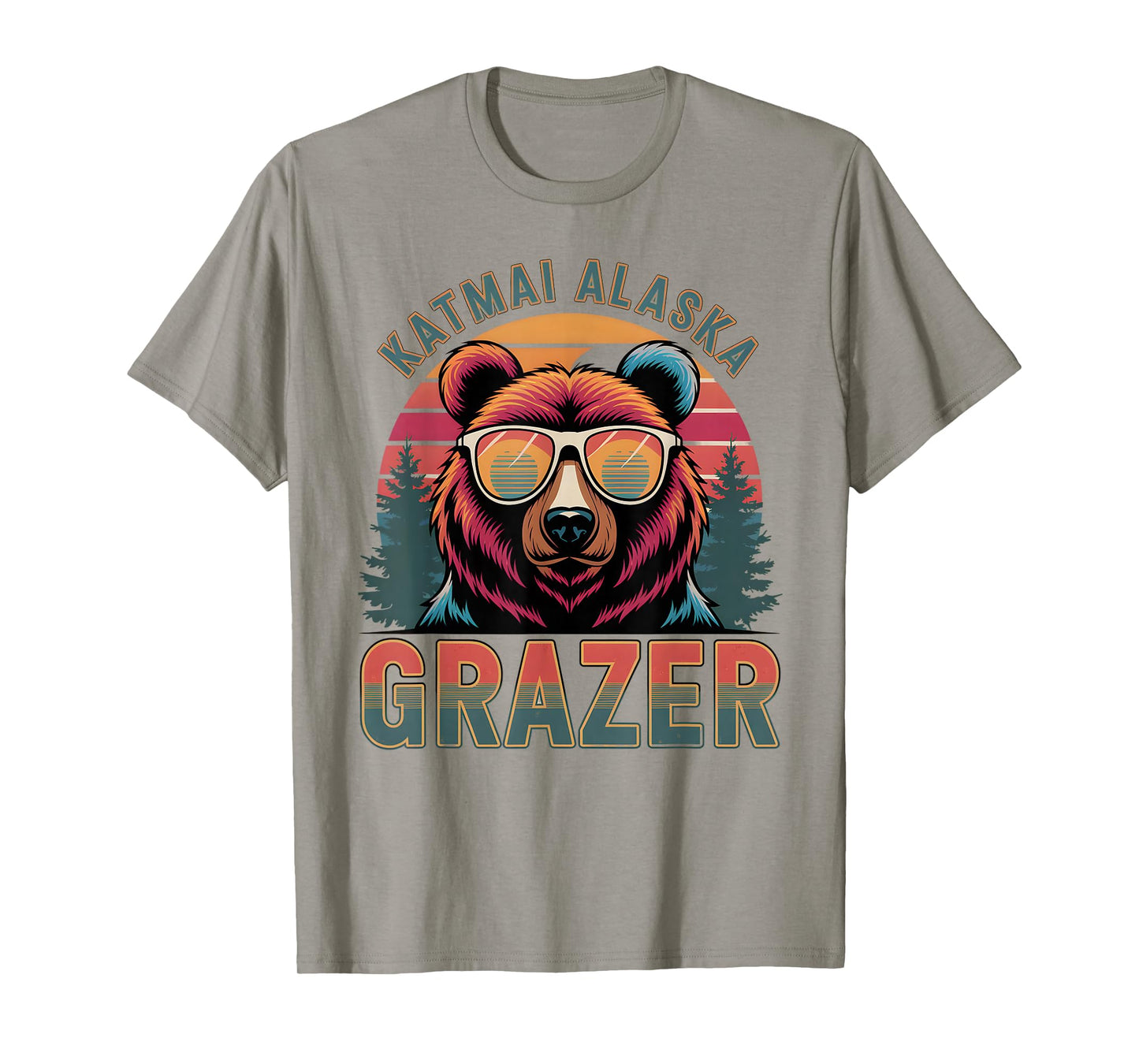 Funny Katmai Alaska Grazer Vintage Fat Bear Week 2025 T-Shirt