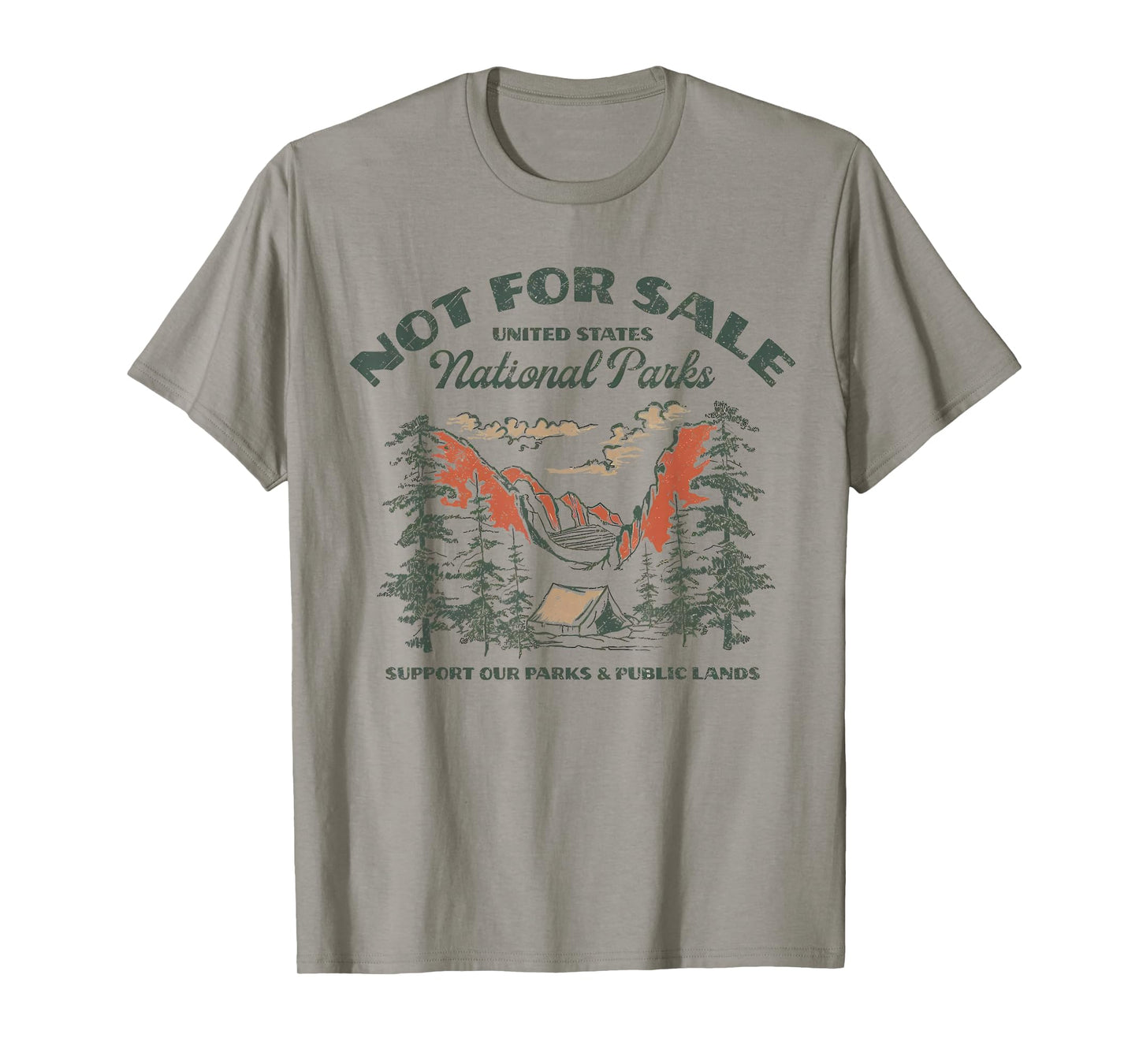 Protect Our National Park Retro Vintage Not For Sale Support T-Shirt
