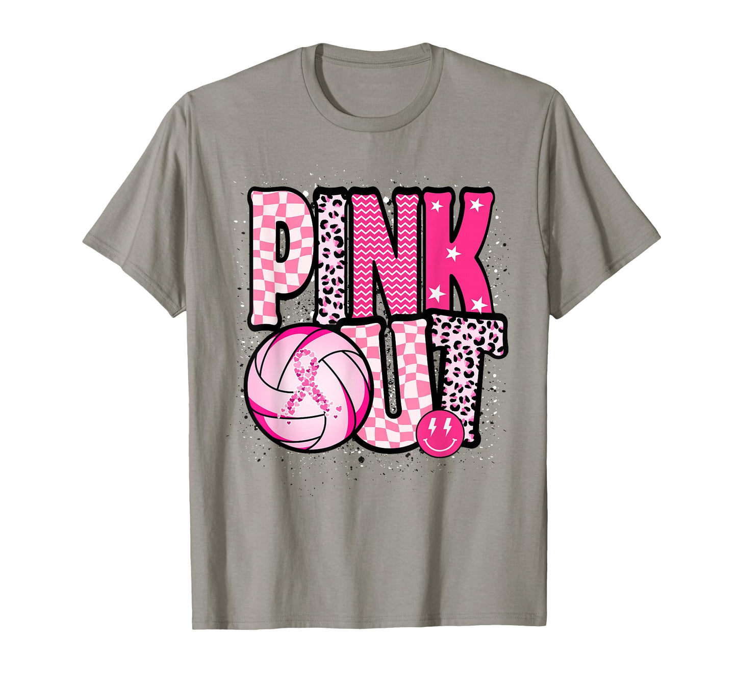 Dig For A Cure Volleyball Pink Out Breast Cancer Awareness T-Shirt