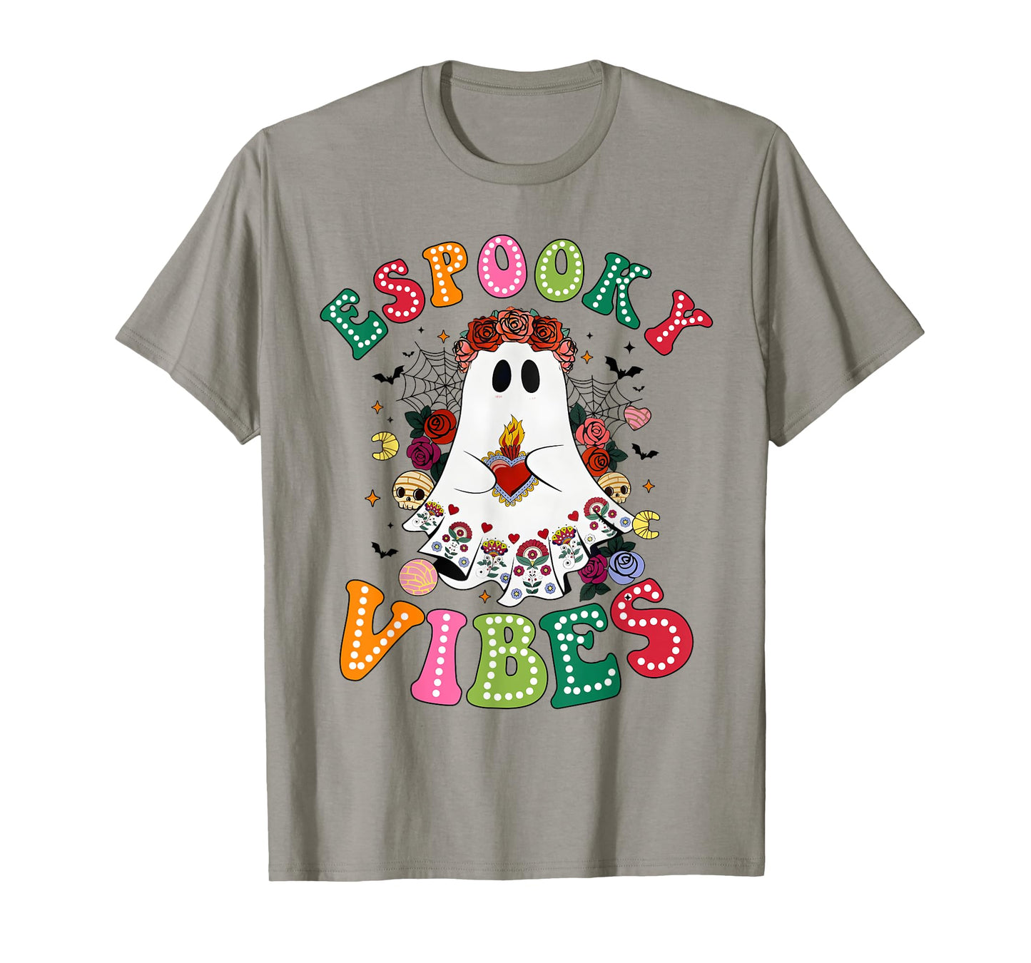 Espooky Vibes Spanish Mexican Teacher Boo Halloween T-Shirt