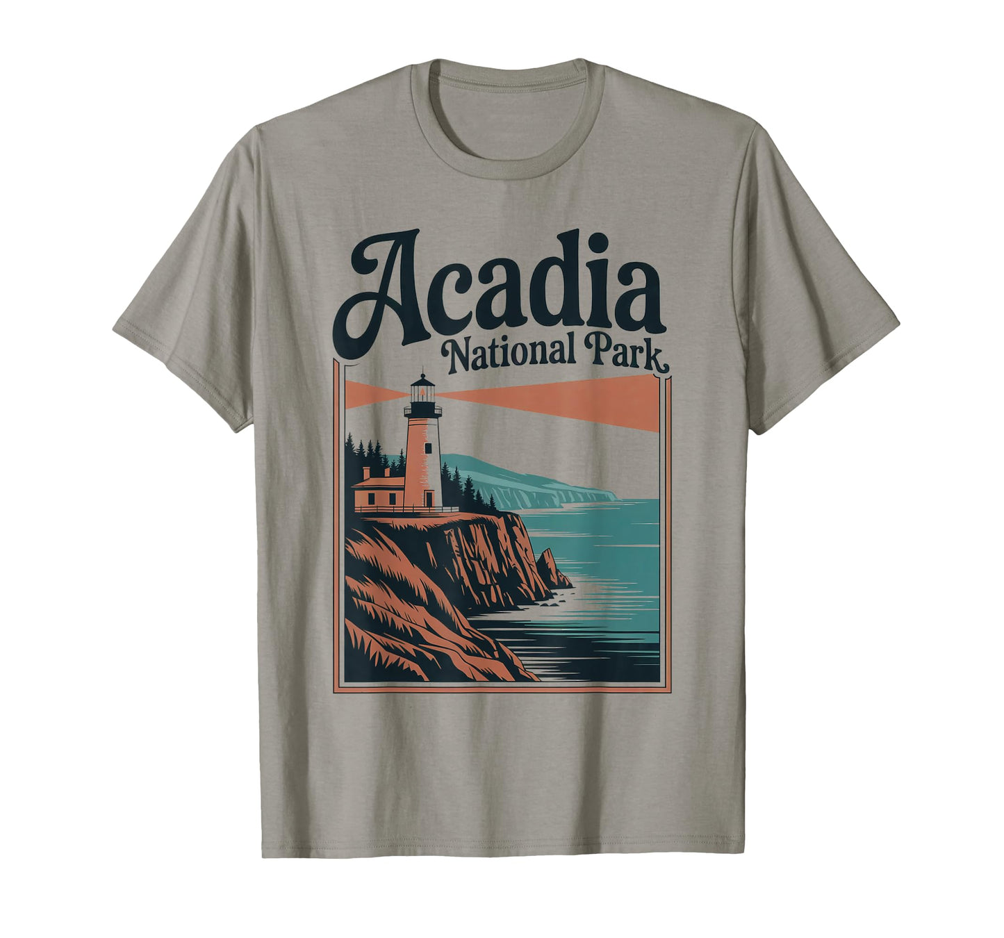 Acadia National Park Retro Outdoor Hiking US National Park T-Shirt
