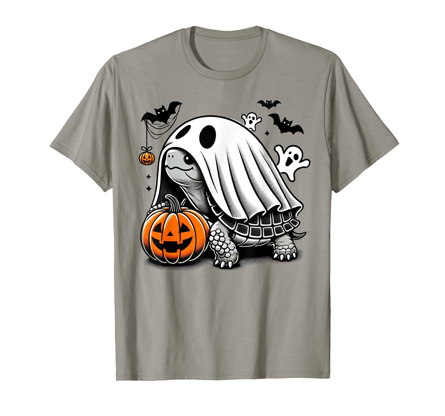 Halloween Turtle Ghost Pumpkin Costume Terrapin Tortoise T-Shirt