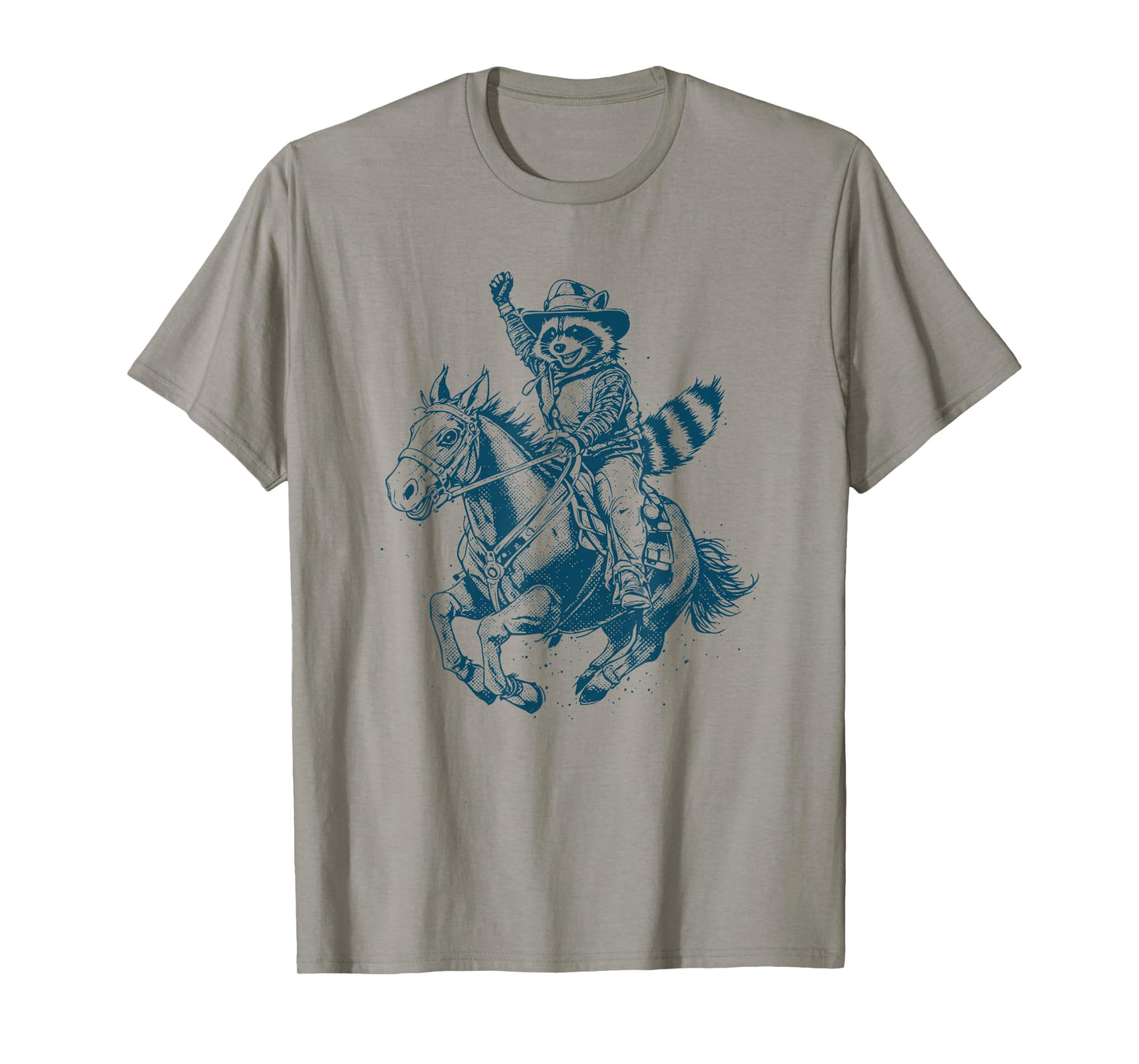 Funny Cowboy Raccoon Rodeo T-Shirt