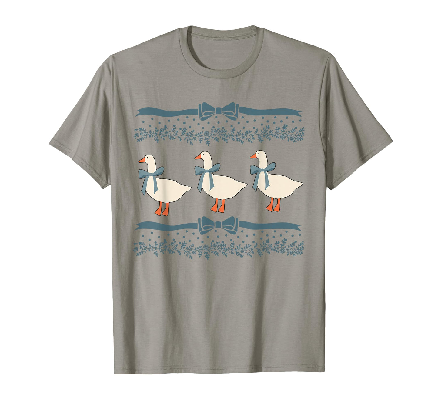 1980s Blue Ribbon Goose With Hearts T-Shirt
