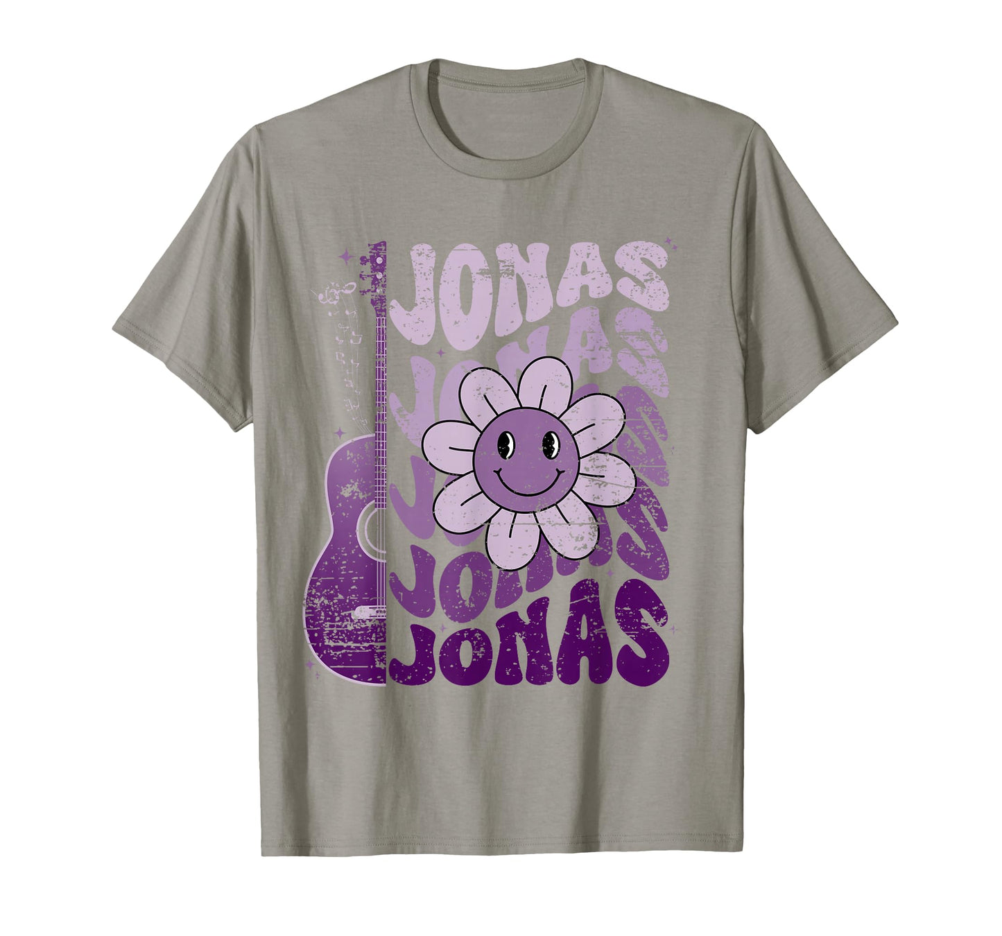 Jonas First Name I Love Jonas Girl Groovy 80's Vintage T-Shirt