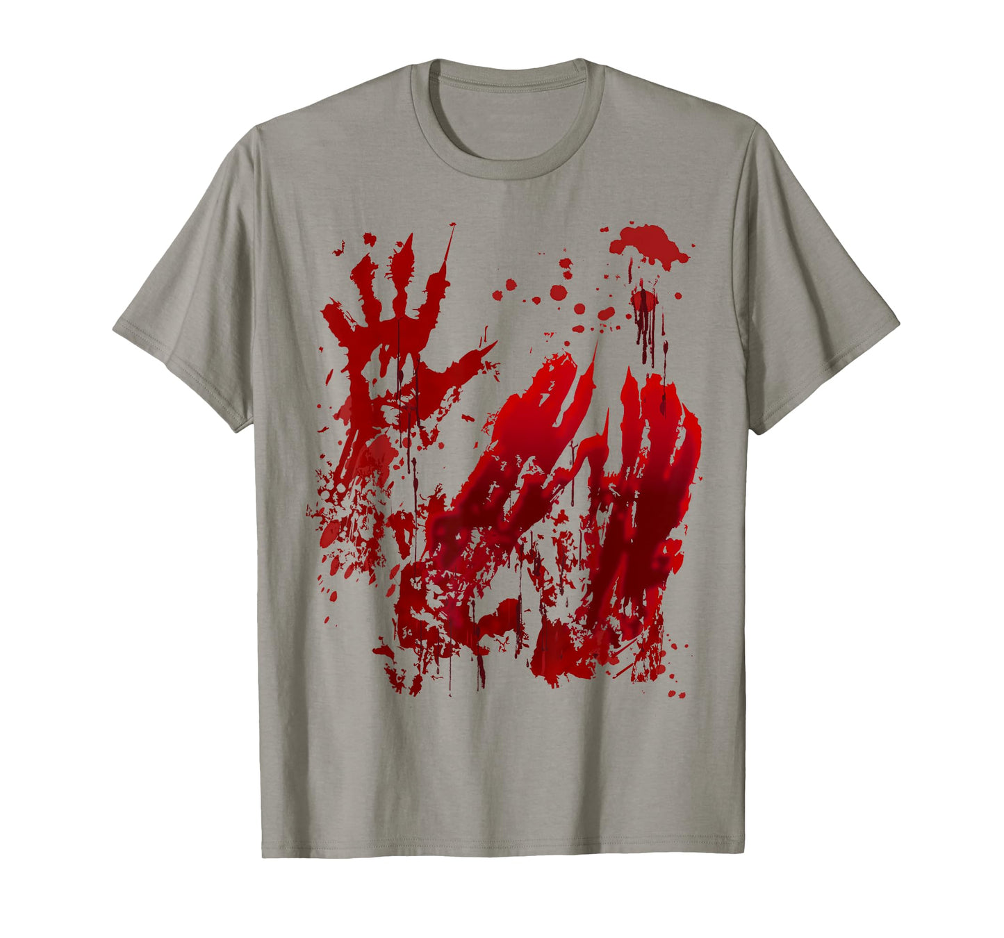 Bloody Halloween Shirt Blood Splatter Zombie Hand Graphic T-Shirt