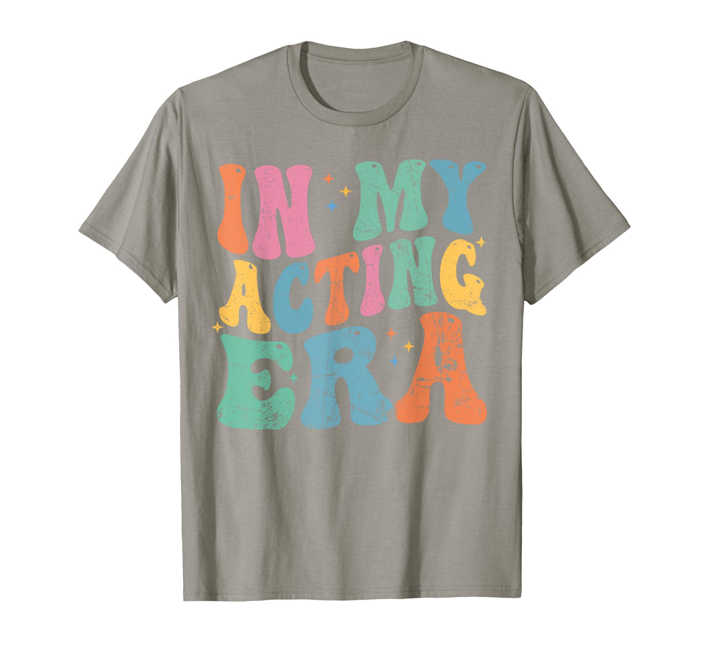 In My Acting Era Drama Theatre Actor Retro Groovy T-Shirt