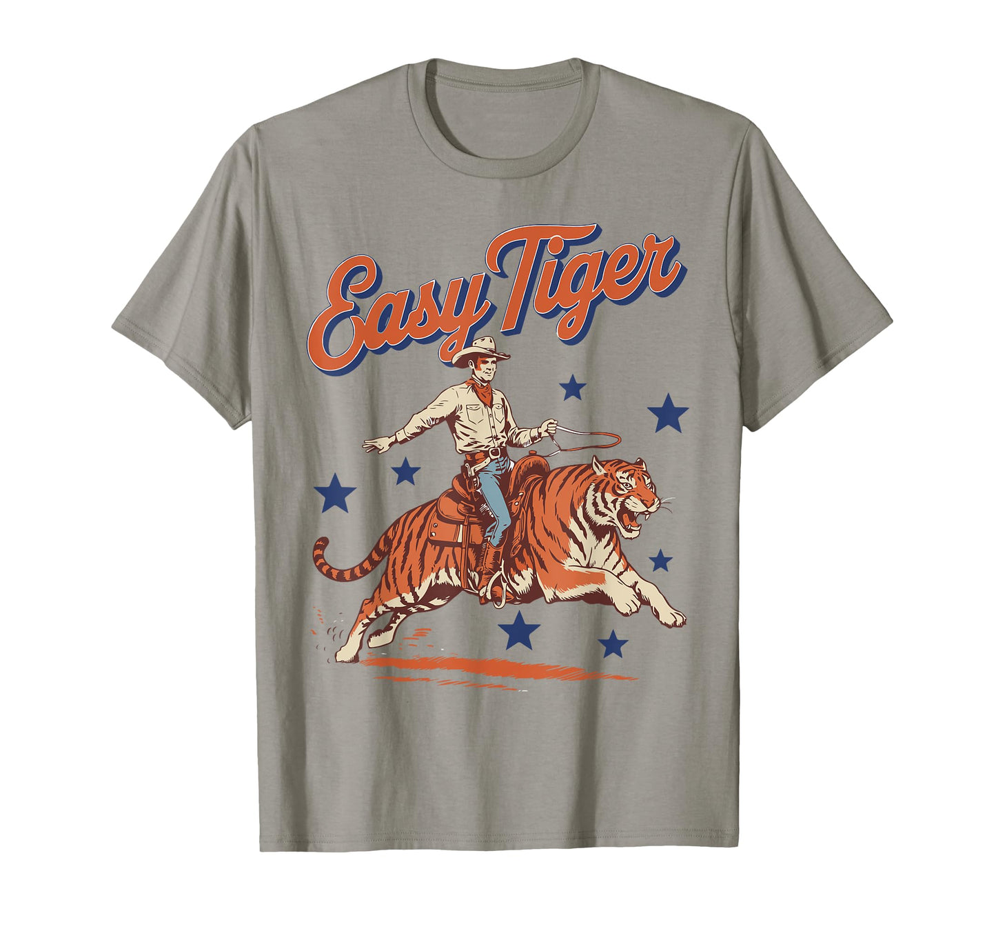 Vintage Easy Tiger Cowboy Western Country Cute Rodeo T-Shirt