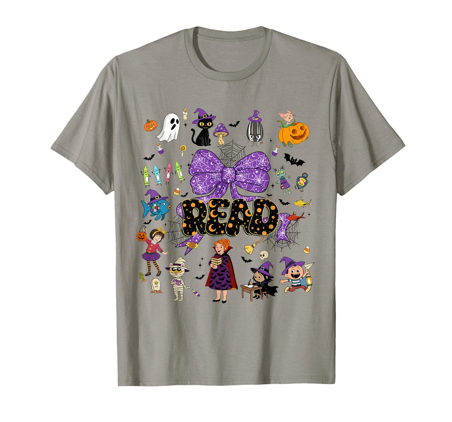 Read Children's Books,Teacher Halloween,Spooky Ghost Reading T-Shirt