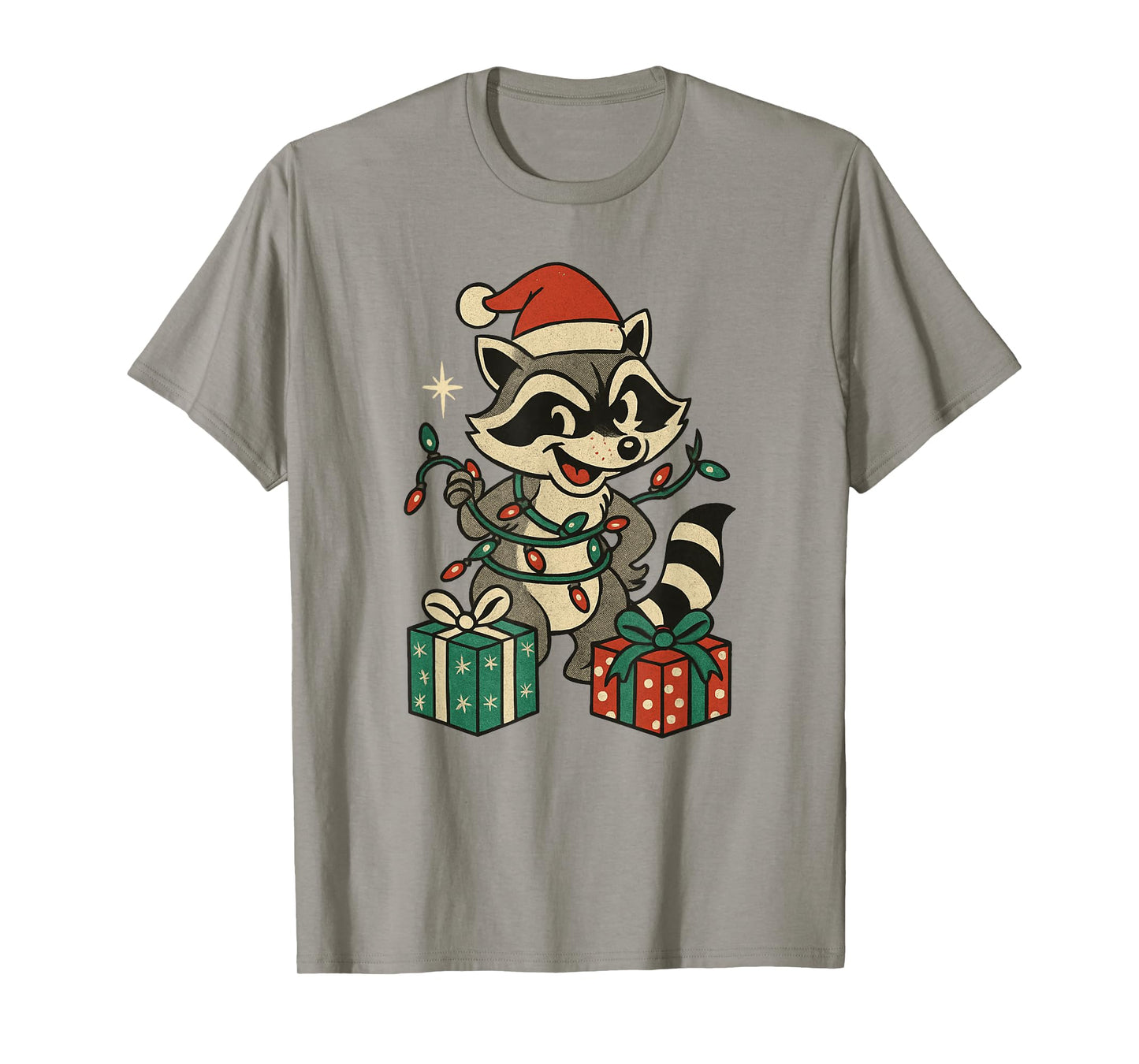 Christmas Raccoon Feral Trashy Funny T-Shirt
