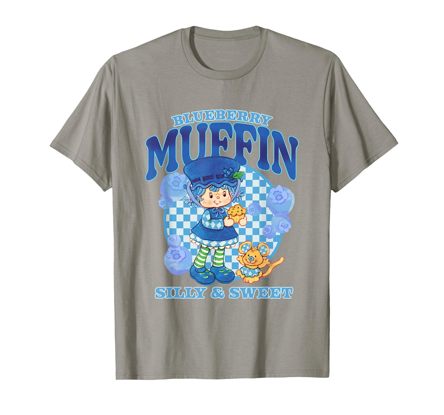 Strawberry Shortcake Blueberry Muffin Silly Sweet Retro Logo T-Shirt