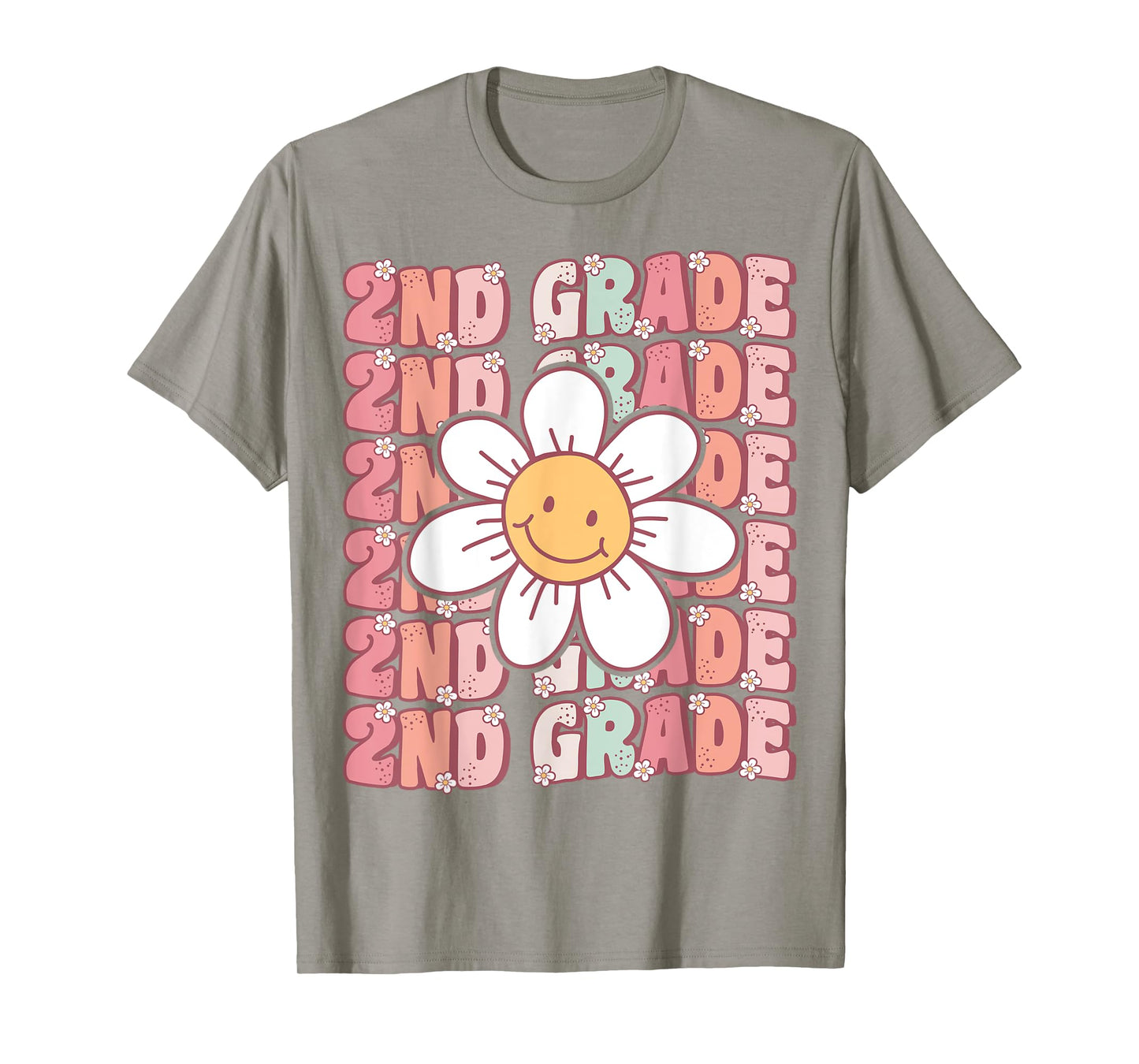 Groovy 2nd Grade Back To School First Day of Second Grade T-Shirt