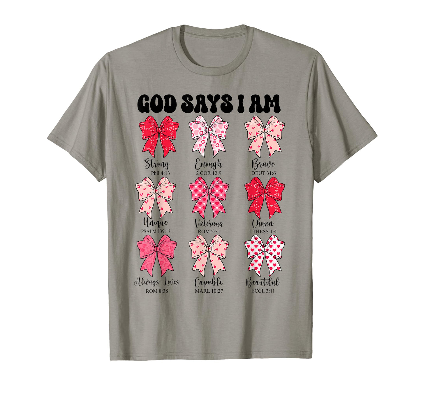 Christian God Says I Am Coquette Bow Cute Teen Girl Toddler T-Shirt