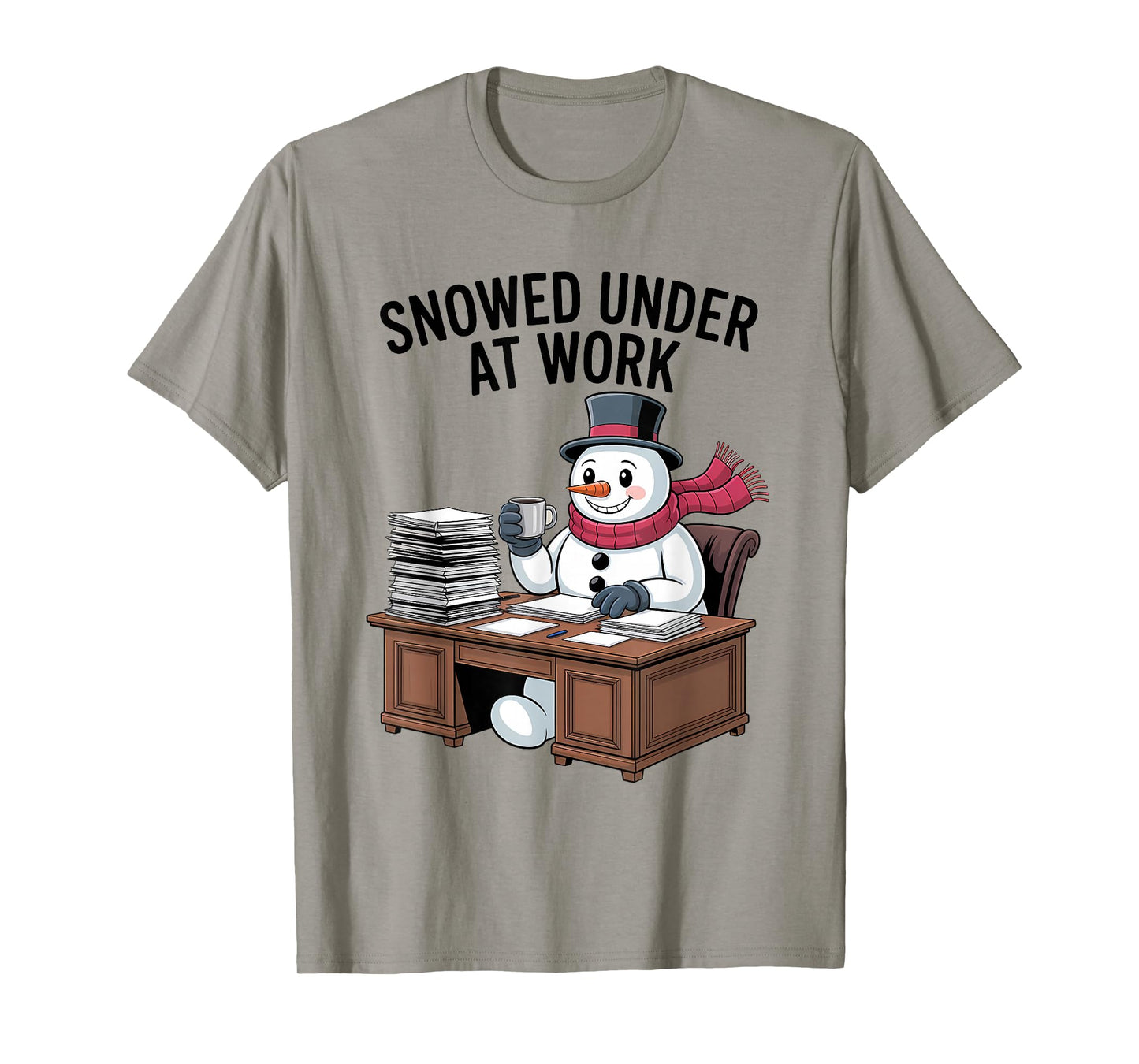 Snowed Under at Work Funny Office Holiday T-Shirt