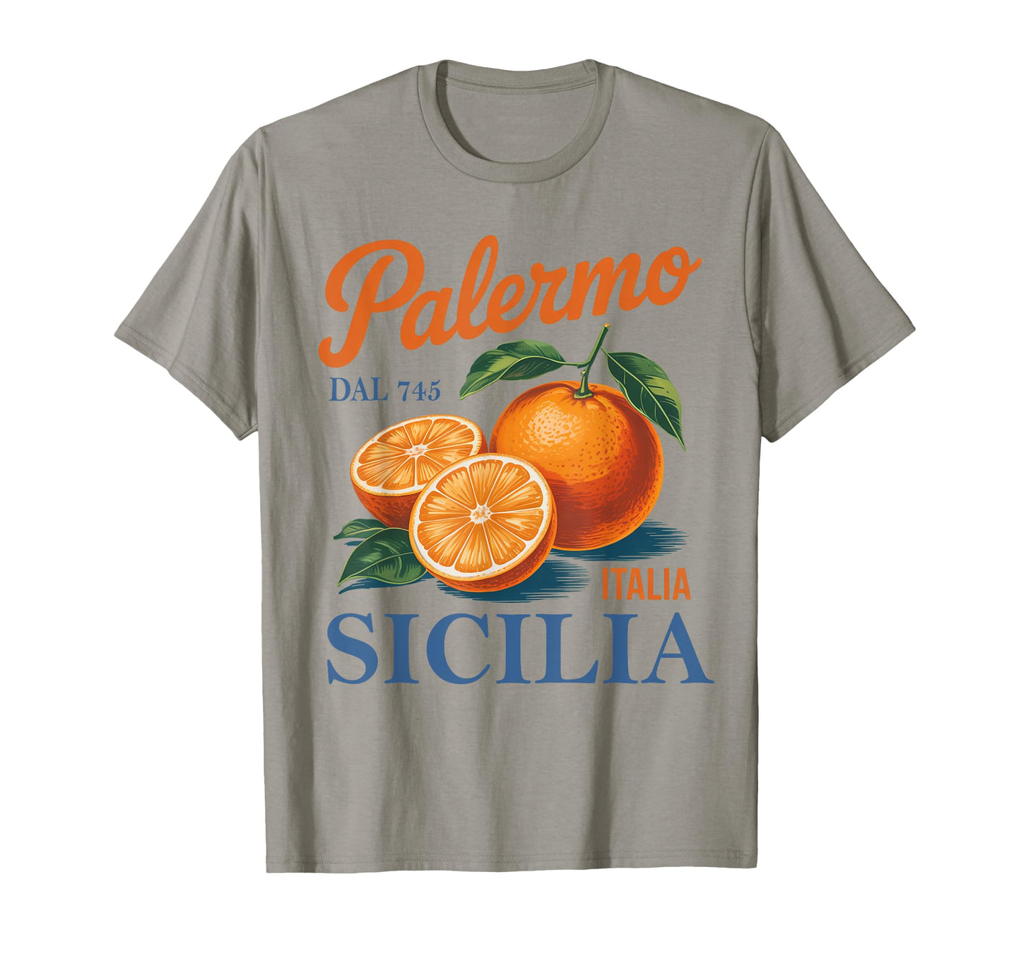 Palermo Sicilia Citrus Fruit Vintage Sicily Italy Travel T-Shirt