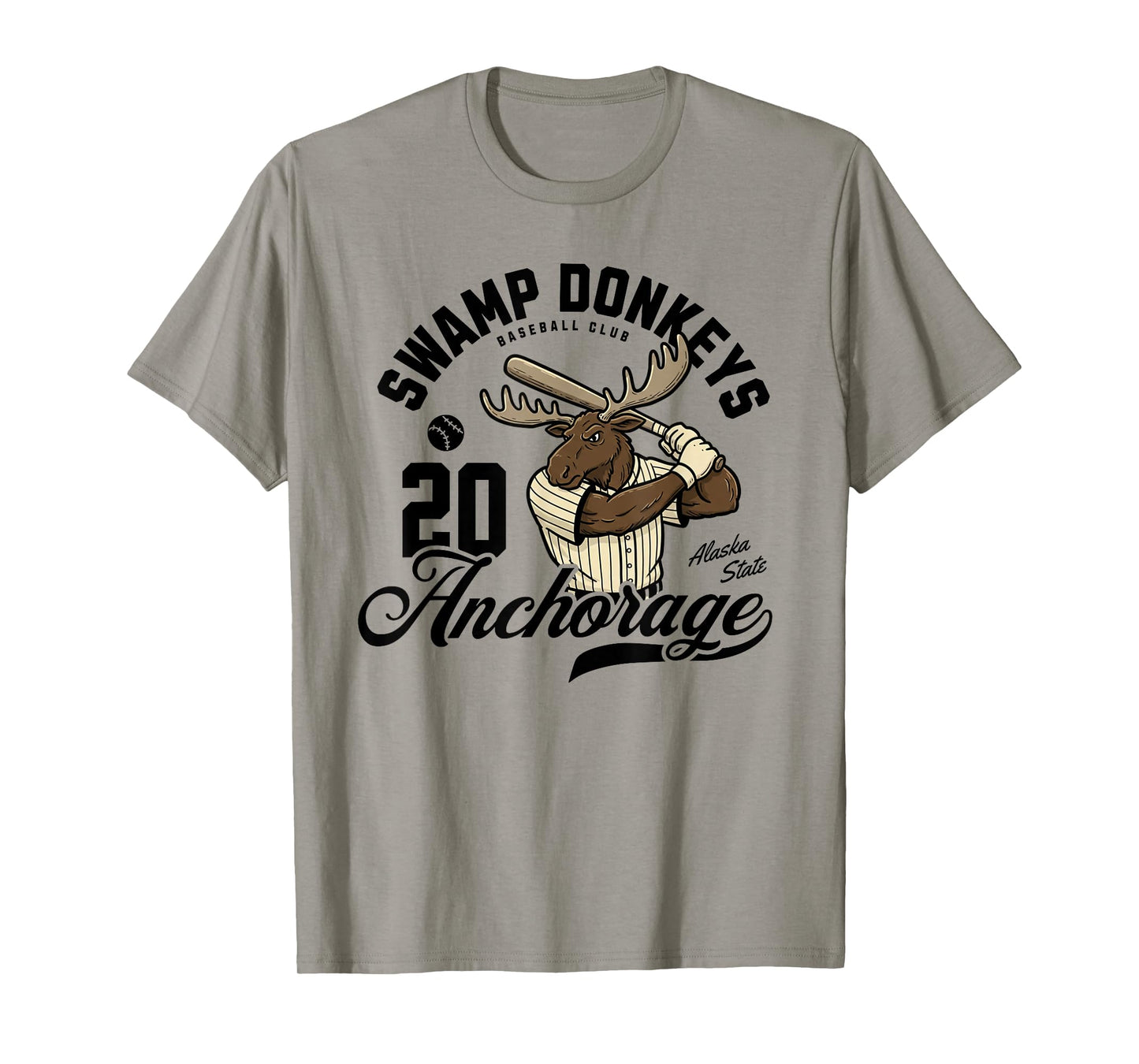 Retro Swamp Donkeys Anchorage Minor League Baseball Team T-Shirt