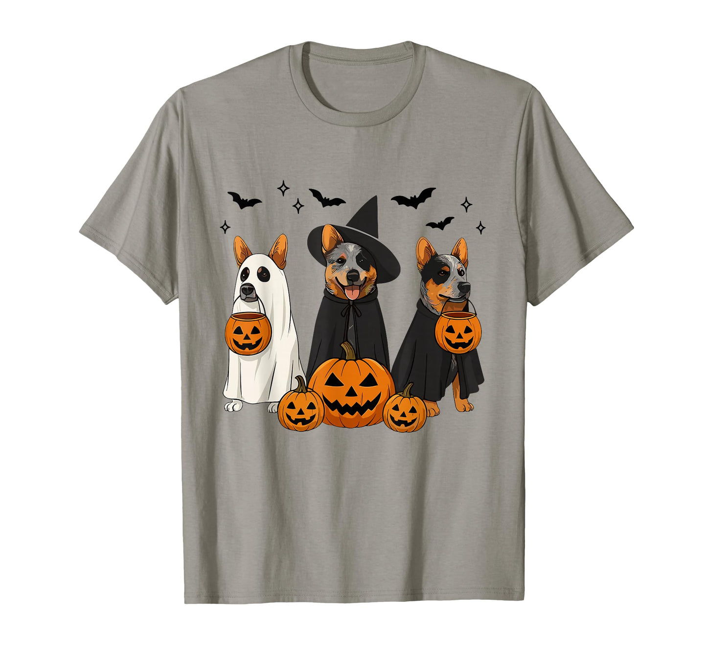 Australian Cattle Dog Halloween Cattle Dog Witch Heeler Dog T-Shirt