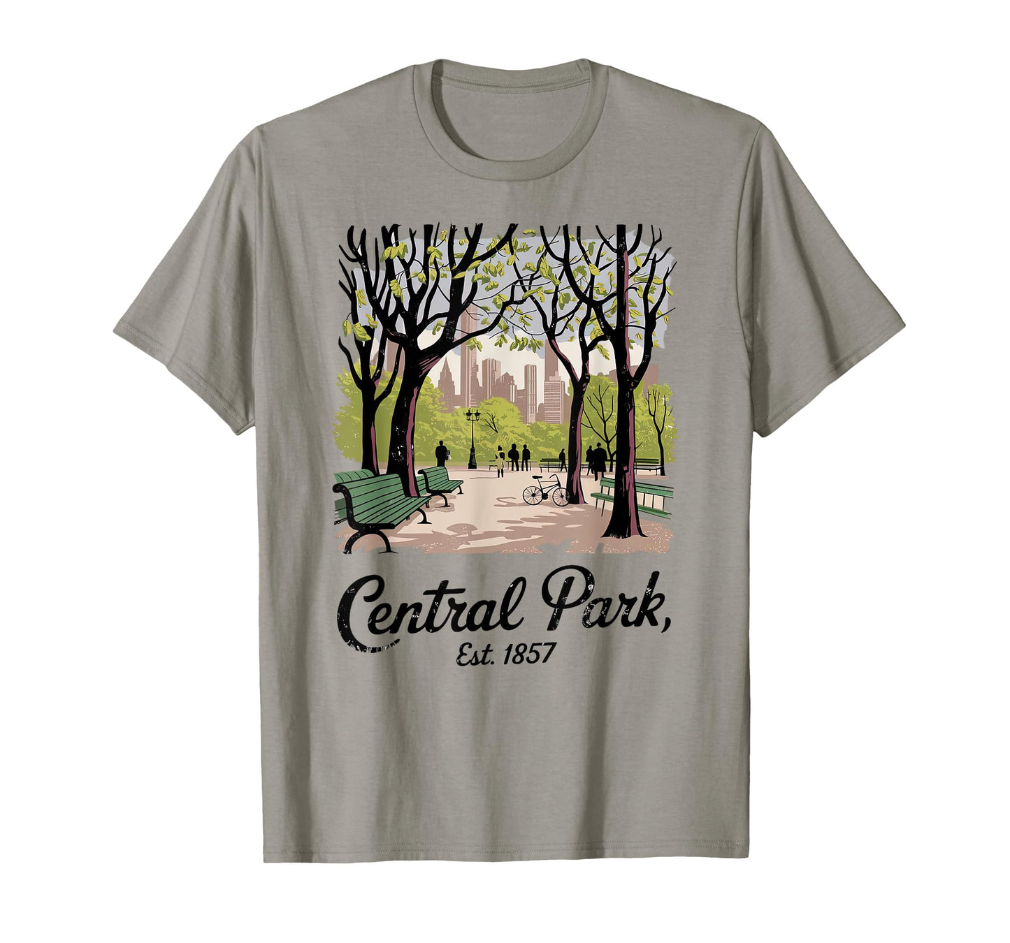 Central Park, Est. 1857 New York Nostalgic Vintage NYC Style T-Shirt