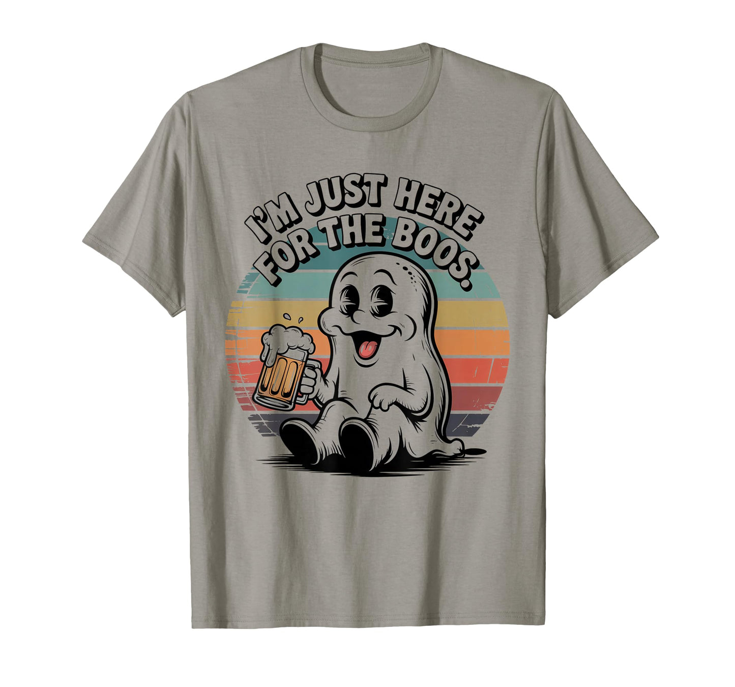 I'm Just Here for The Boos Boozy Halloween Ghost Fall Drink T-Shirt