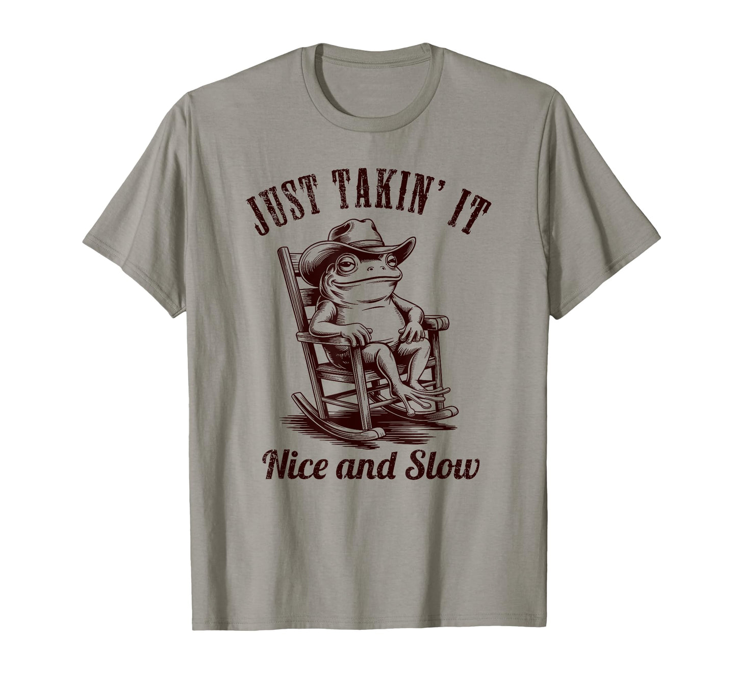 Vintage Cowboy Frog funny summer break retirement vacation T-Shirt