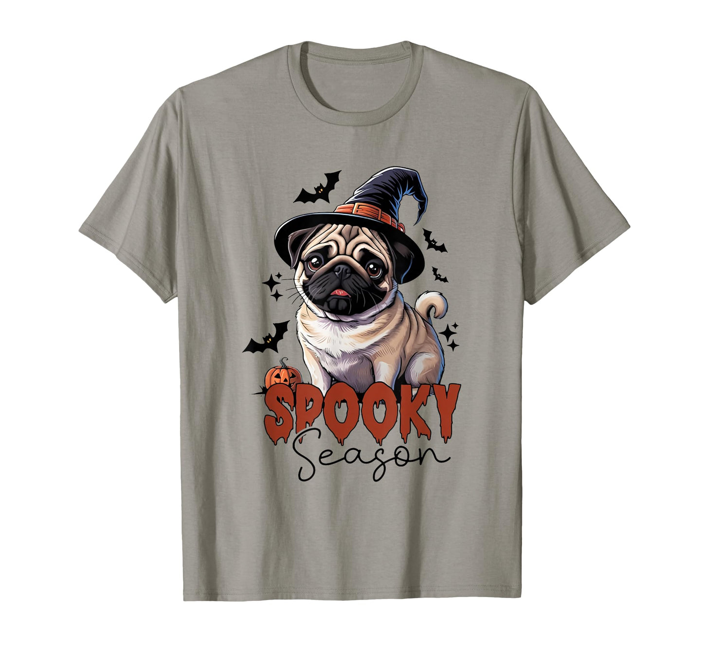 Spooky Season Pug Halloween Dog Lover Funny Spooky Pug T-Shirt