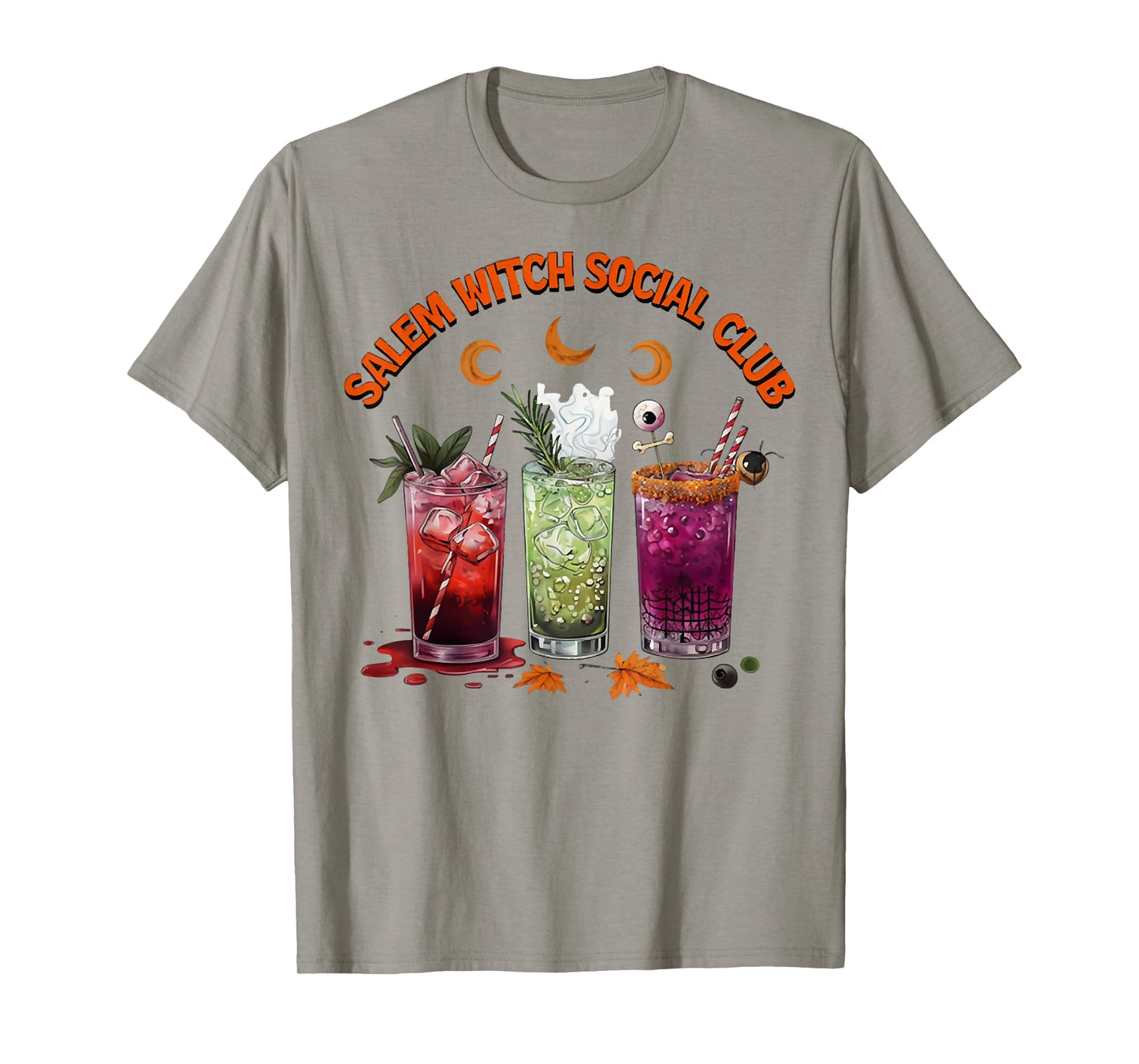Salem Witch Social Club, Drink Halloween Vibes T-Shirt