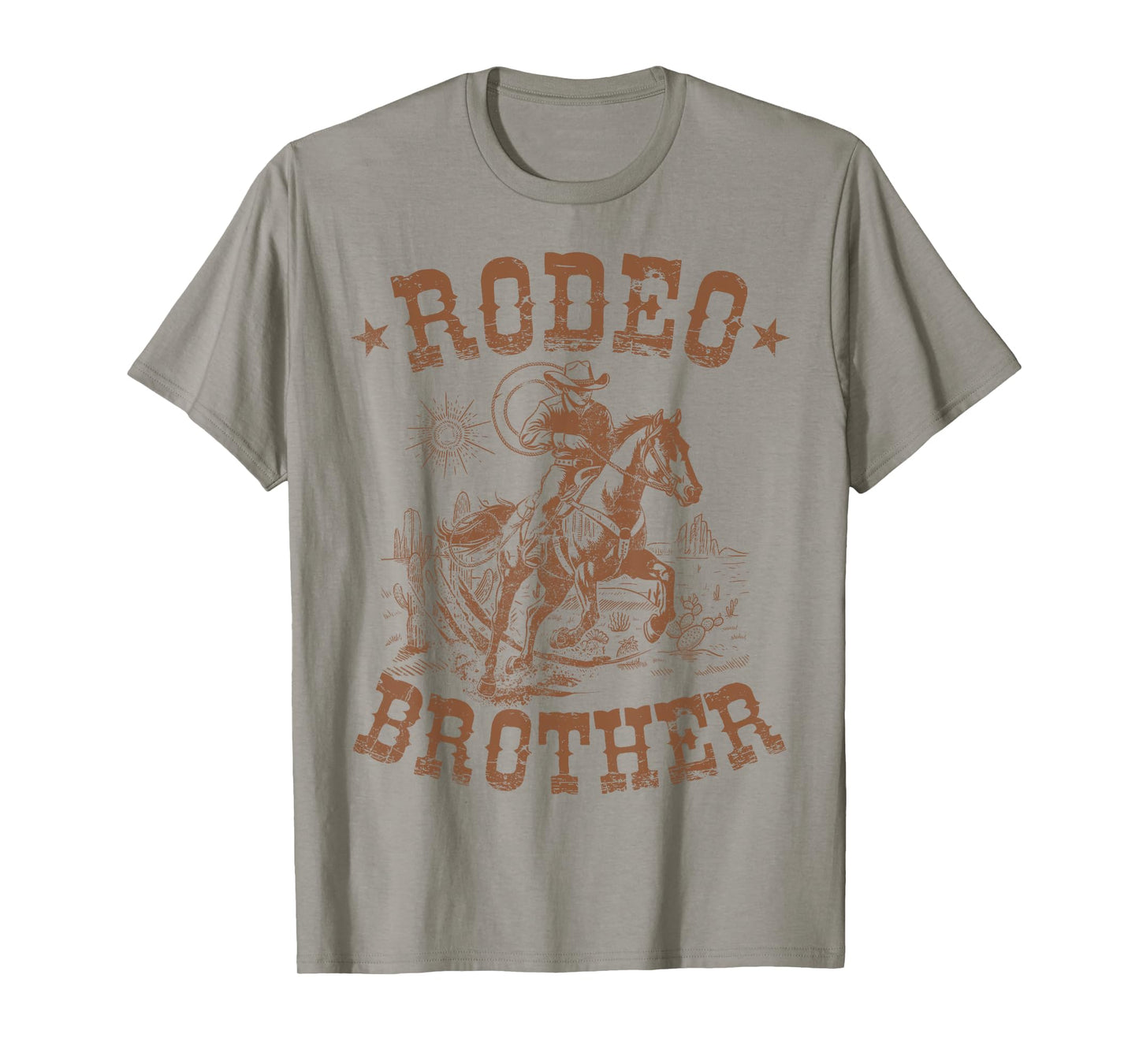Rodeo Brother Western Cowboy Birthday Family Matching T-Shirt