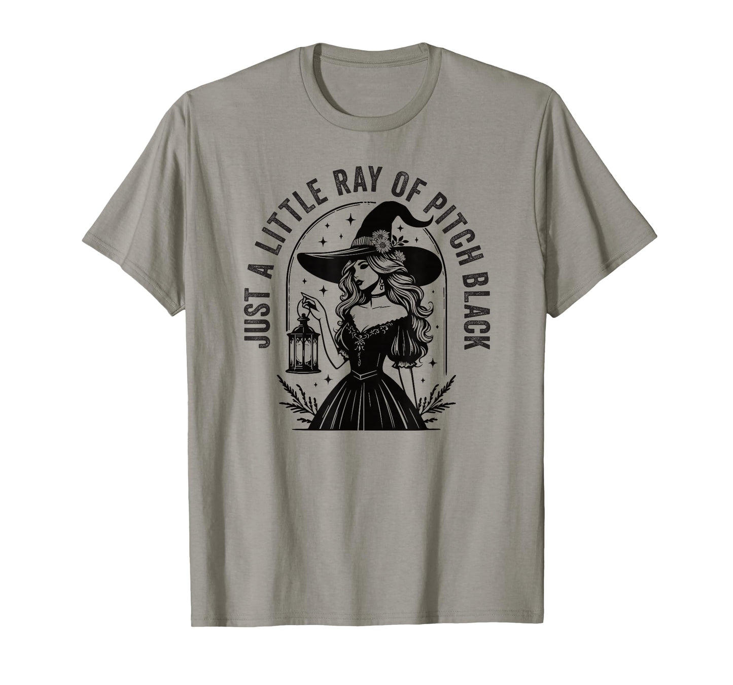 Just A Little Ray of Pitch Black Funny Halloween Witch T-Shirt