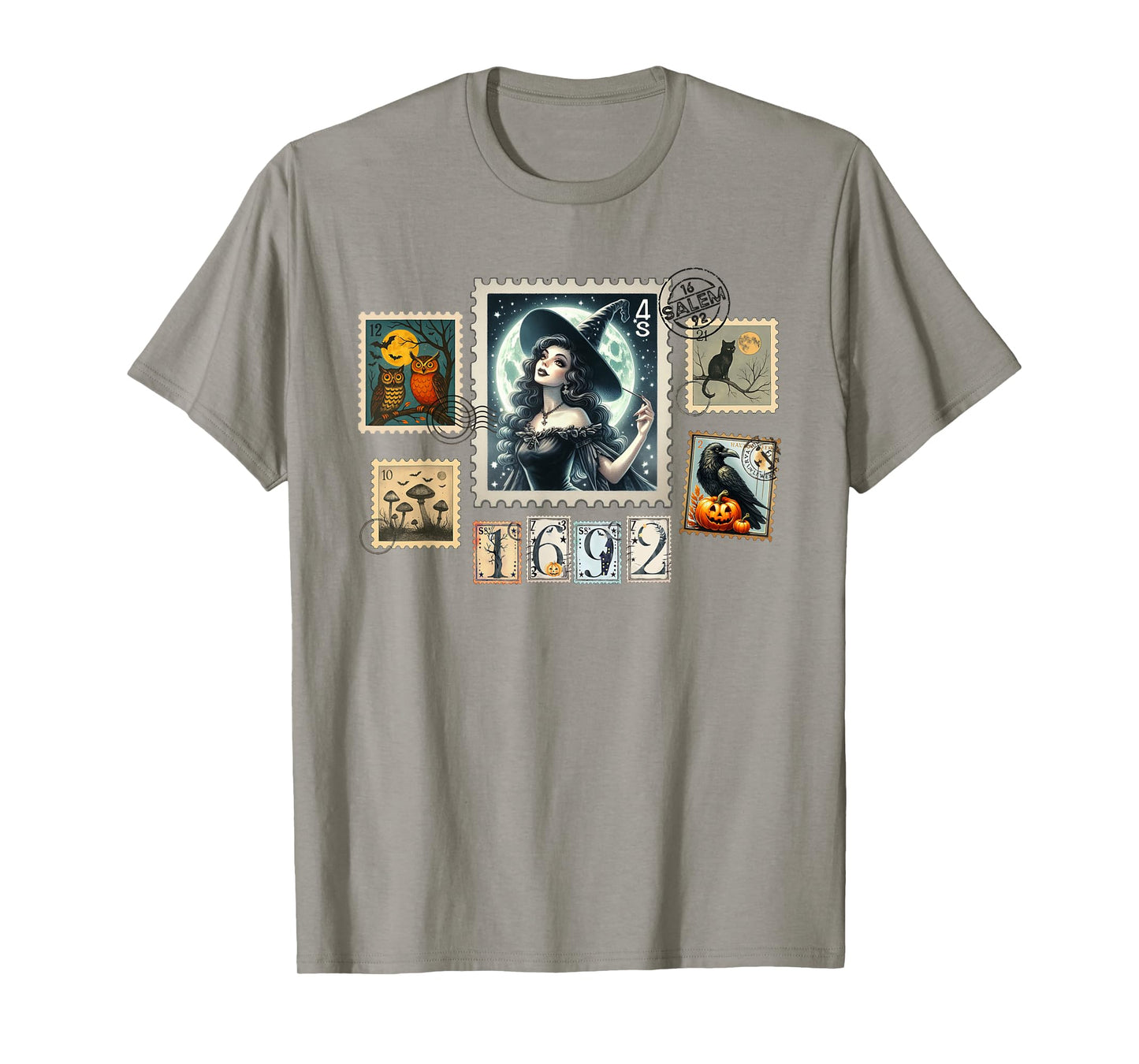 Salem Witch Trials They Missed One Halloween Postage Stamp T-Shirt
