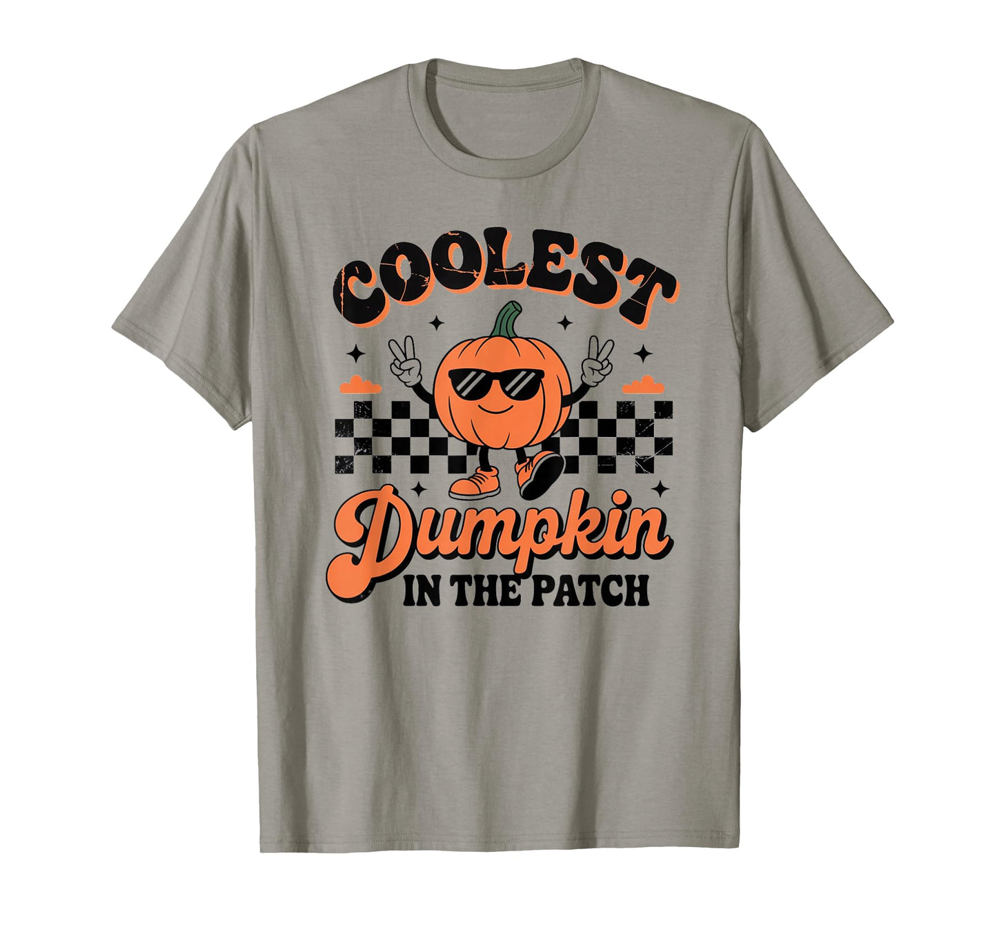 Groovy Coolest Pumpkin in The Patch Halloween for Kids Boys T-Shirt