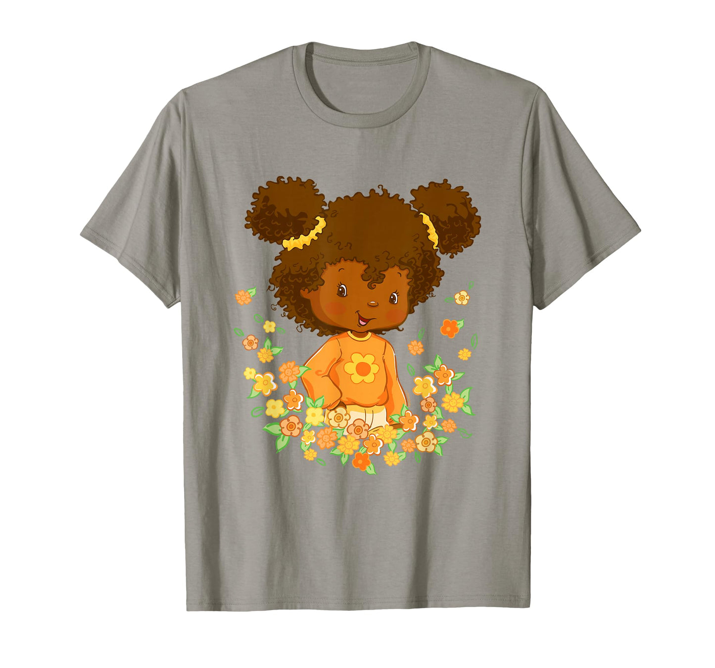 Strawberry Shortcake Orange Blossom Floral Big Chest Logo T-Shirt