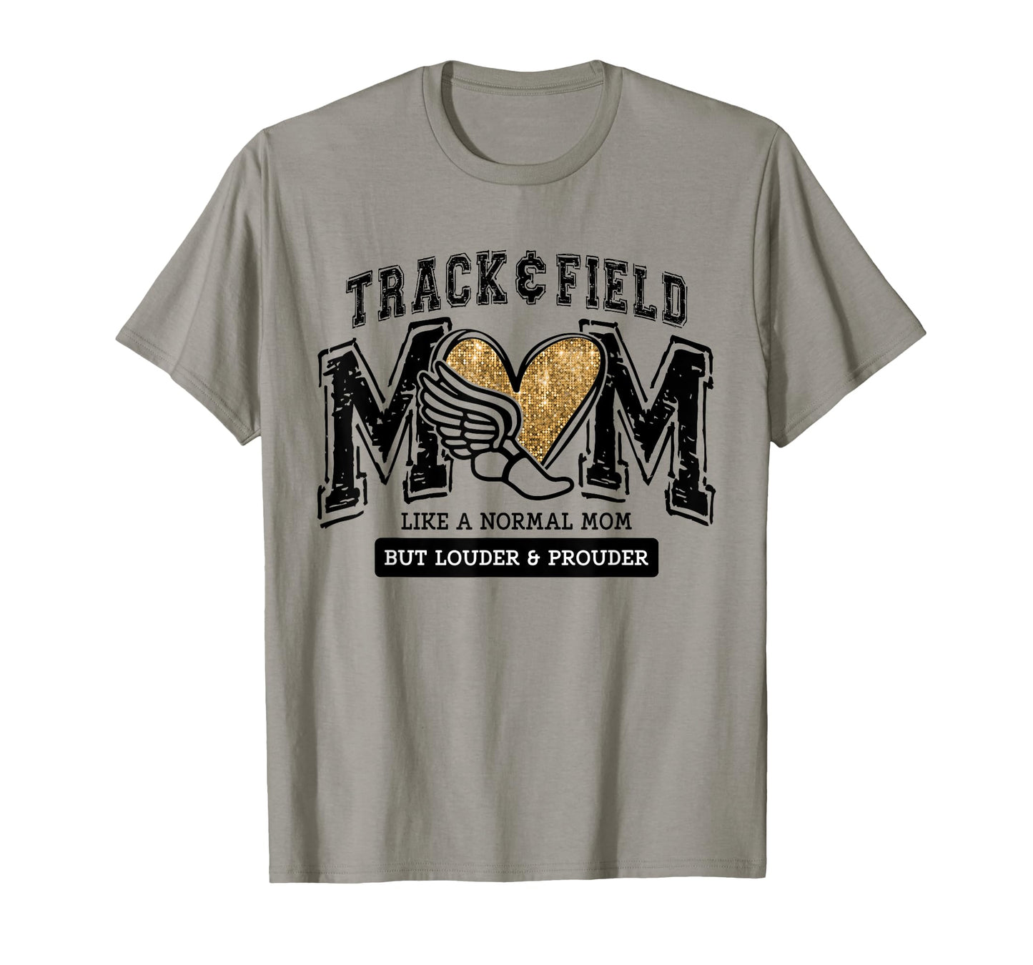 Loud Proud Track Mom Runner Track And Field Mama T-Shirt