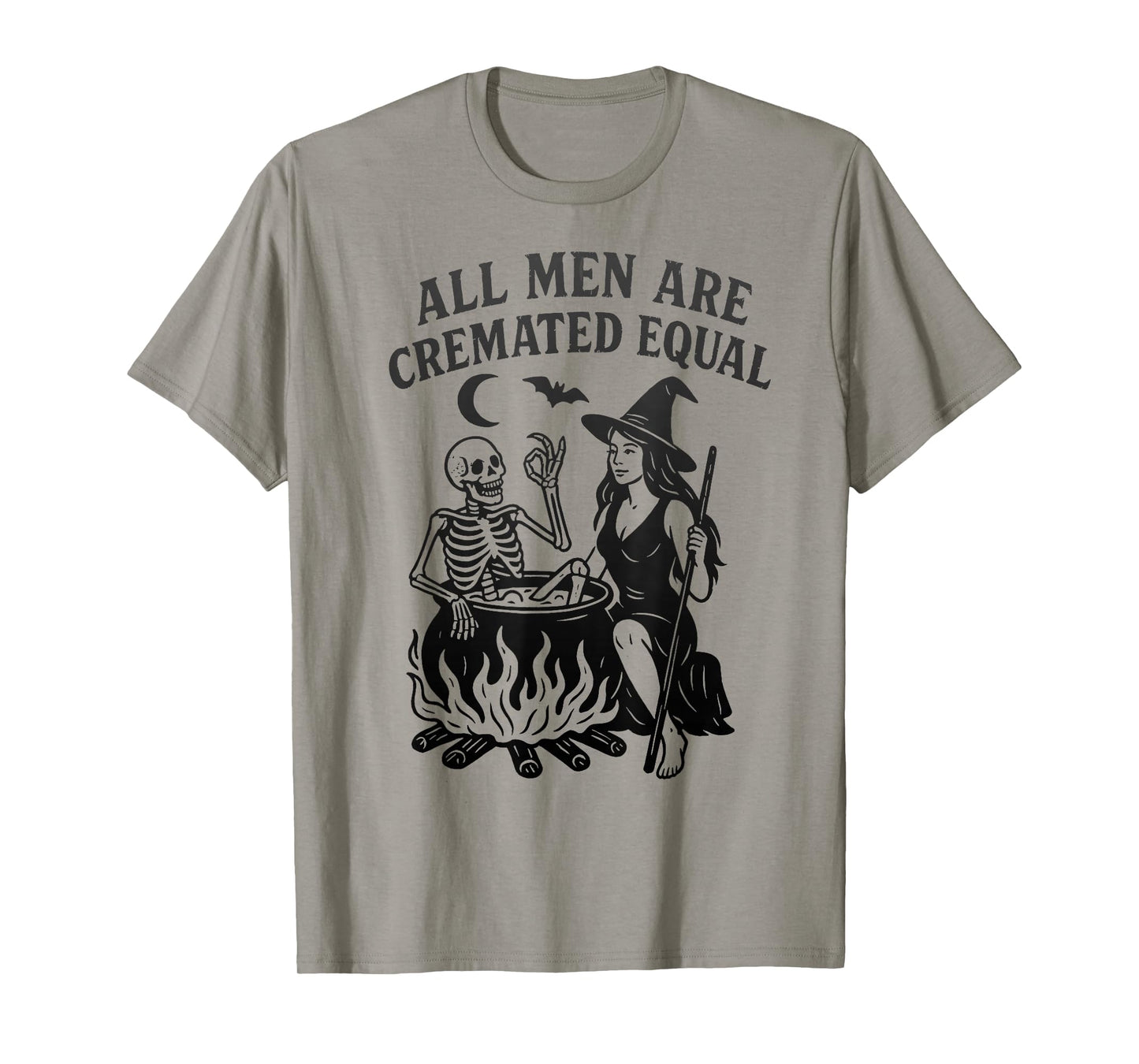 All Men are Cremated Equal, Witch Cauldron Graphic Tee T-Shirt