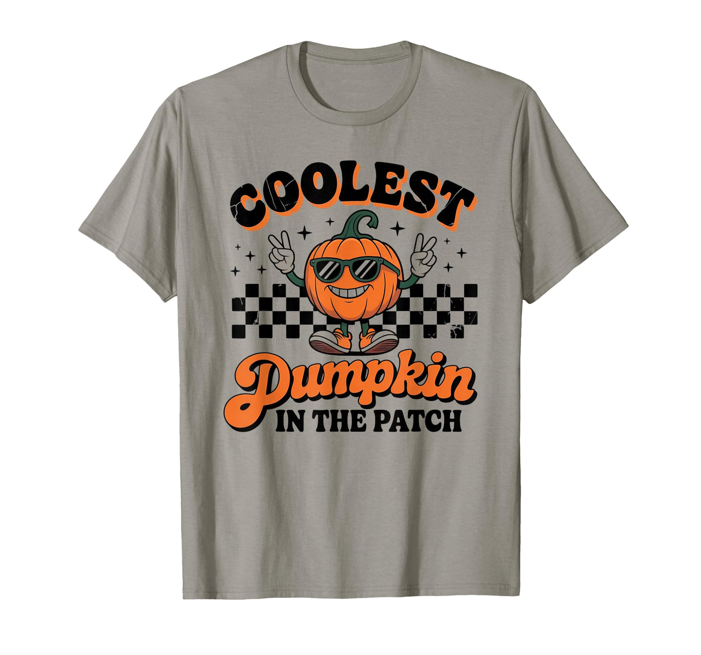 Groovy Coolest Pumpkin in The Patch Halloween for Kids Boys T-Shirt