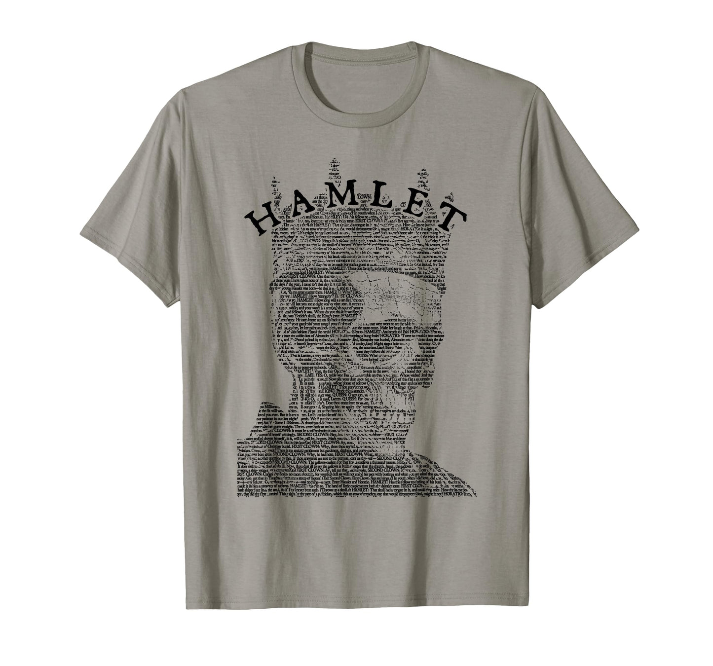 William Shakespeare Hamlet Skull Literature Theatre Play T-Shirt