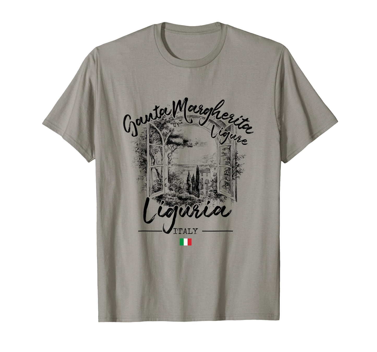 Santa Margherita Ligure Liguria Italian Riviera Italy Flag T-Shirt