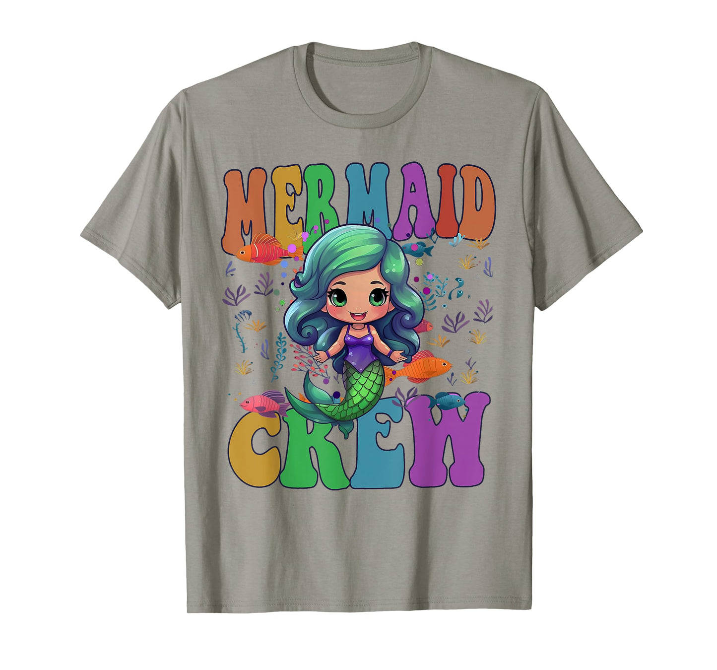 Kawaii MERMAID CREW Girl Summer Trip Kids Cruise Beach Vacay T-Shirt